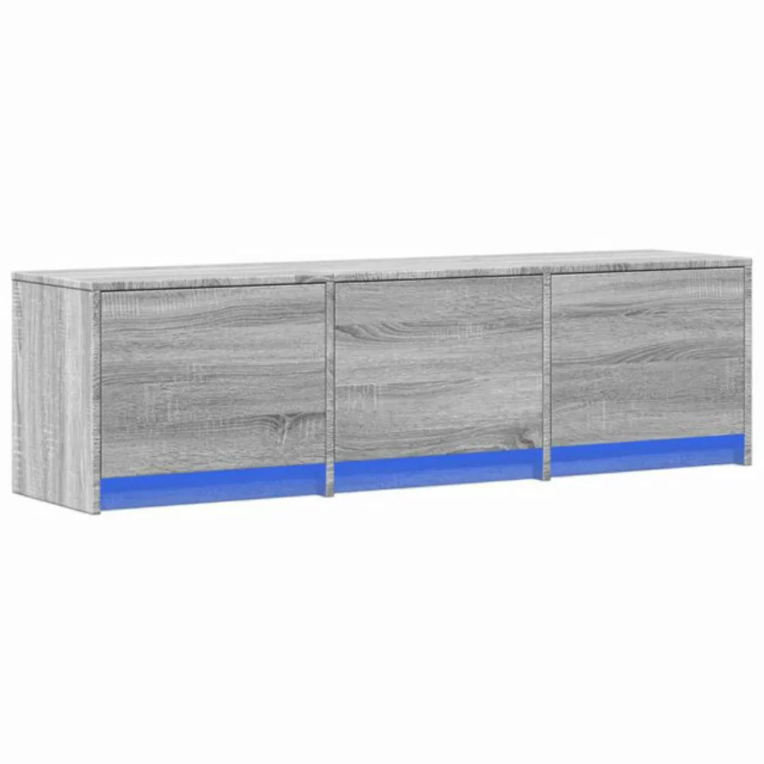 vidaXL TV-Schrank TV-Schrank LED Grau Sonoma 140x34x40 cm Holzwerkstoff (1- günstig online kaufen