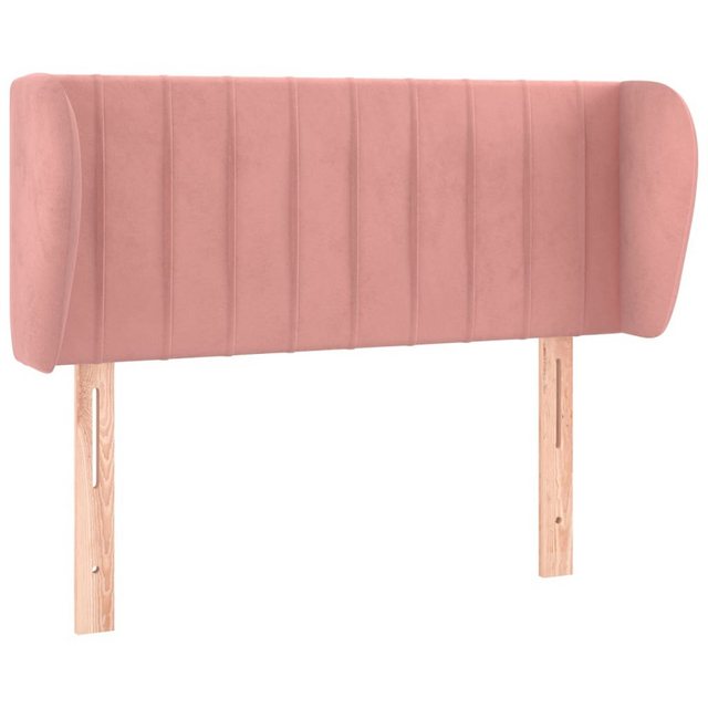 vidaXL Bett, Kopfteil mit Ohren Rosa 83x23x78/88 cm Samt günstig online kaufen