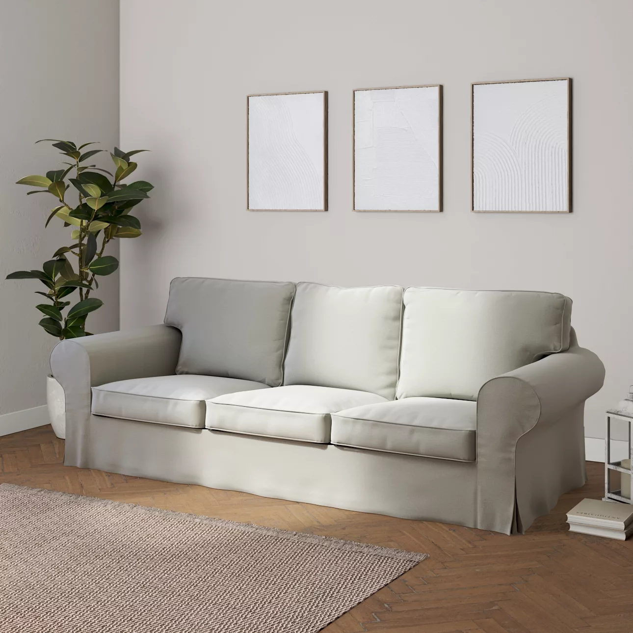 Bezug für Ektorp 3-Sitzer Schlafsofa, ALTES Modell, mintgrün, Sofahusse Ekt günstig online kaufen