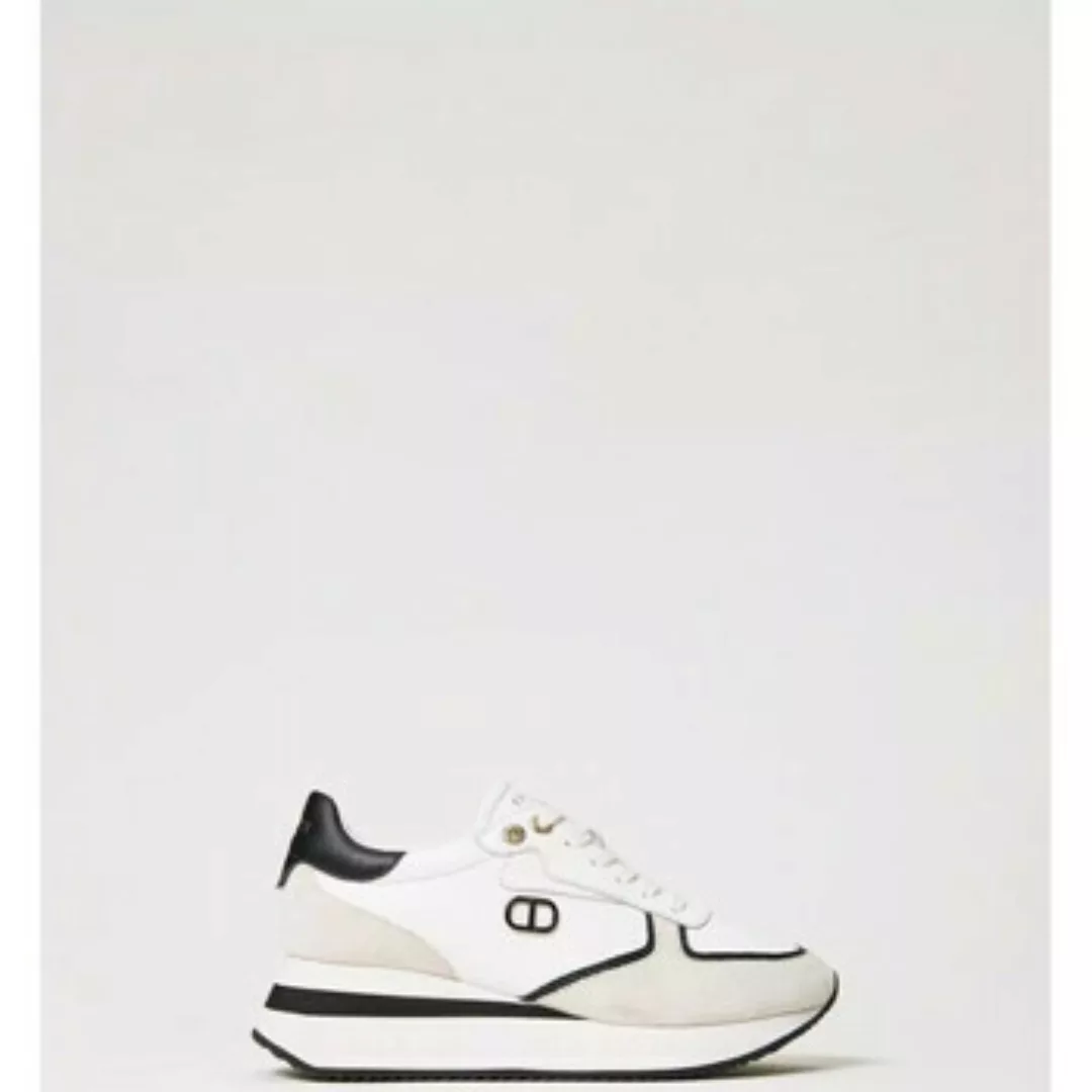 Twin Set  Sneaker SNEAKERS WEDGE IN PELLE Art. 241TCP080 günstig online kaufen