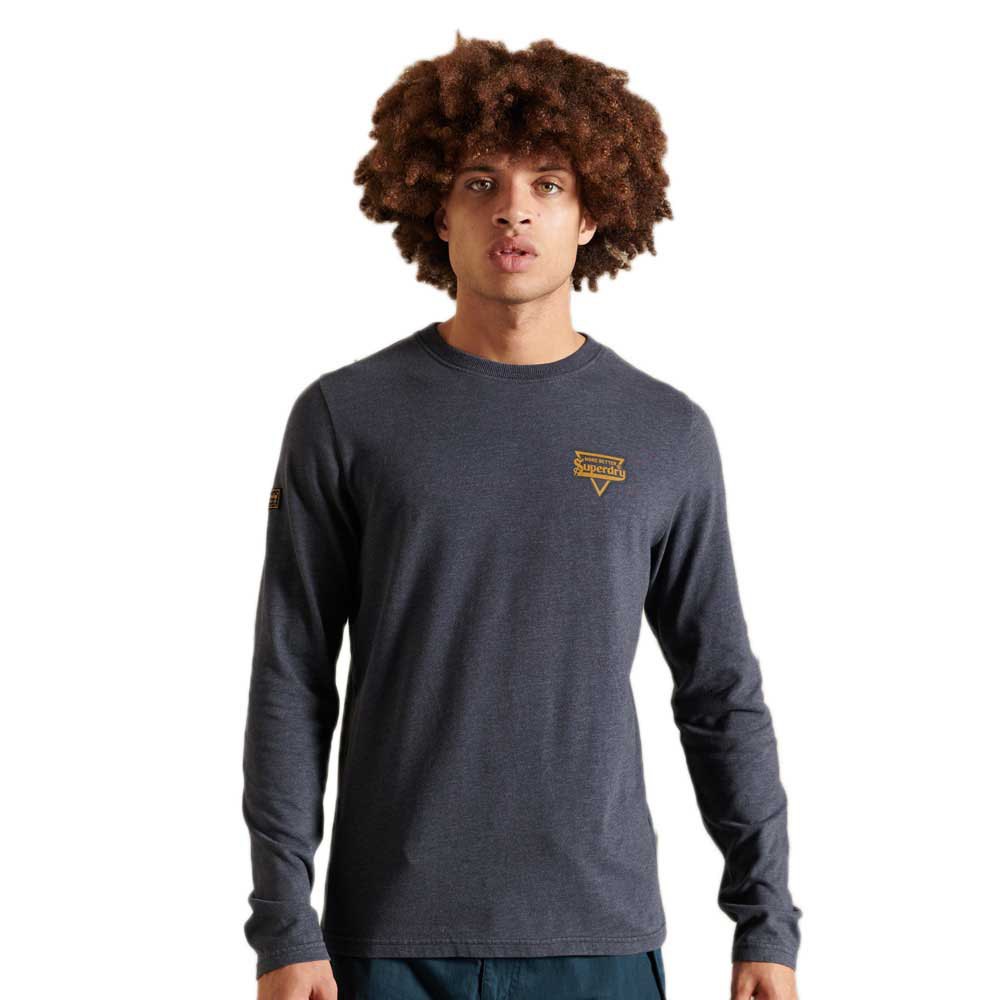 Superdry Heritage Mountain Langarm-t-shirt L Eclipse Navy günstig online kaufen