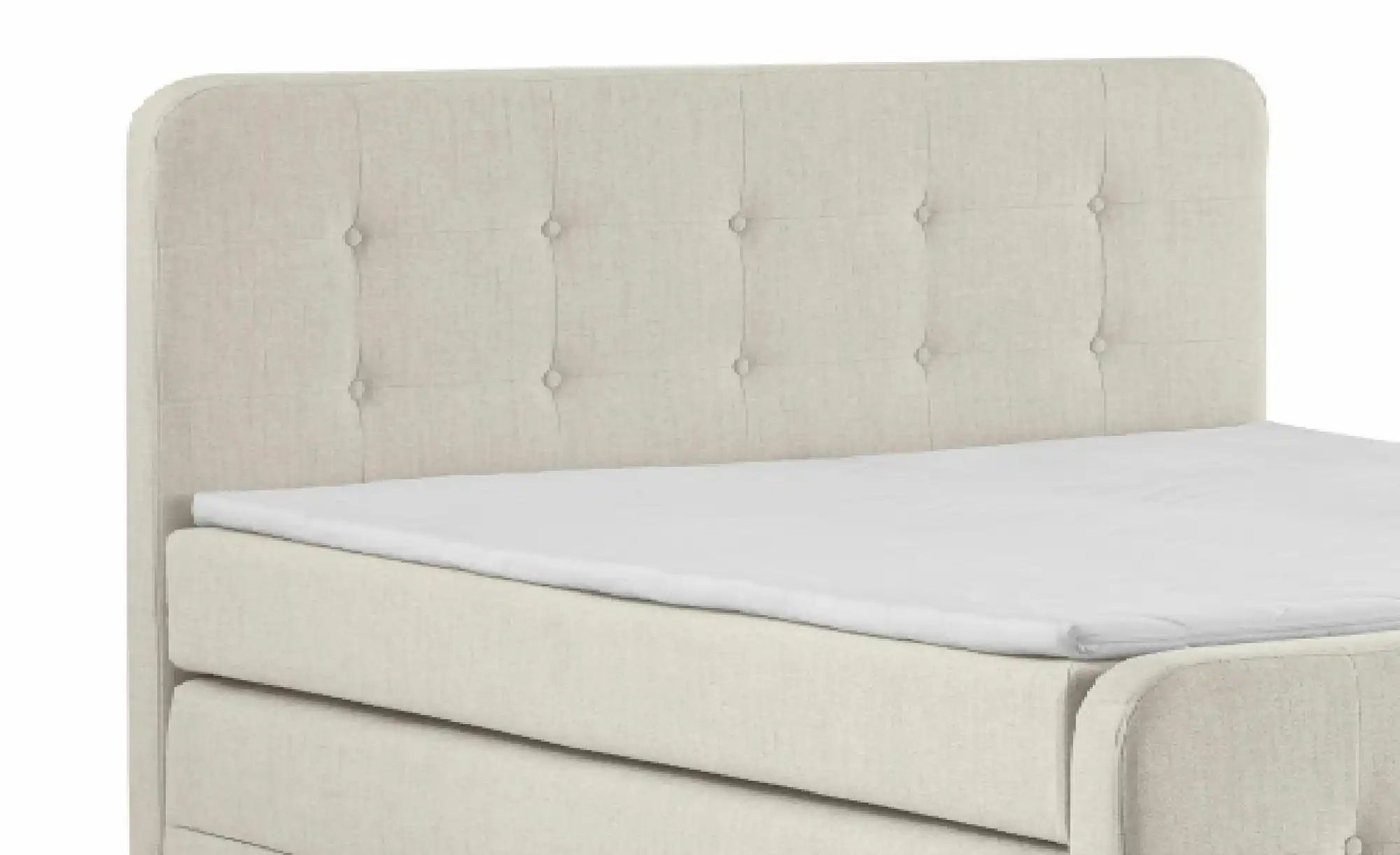 Boxspringbett mit Bettkasten Neapel ¦ beige ¦ Maße (cm): B: 160 H: 121 Bett günstig online kaufen