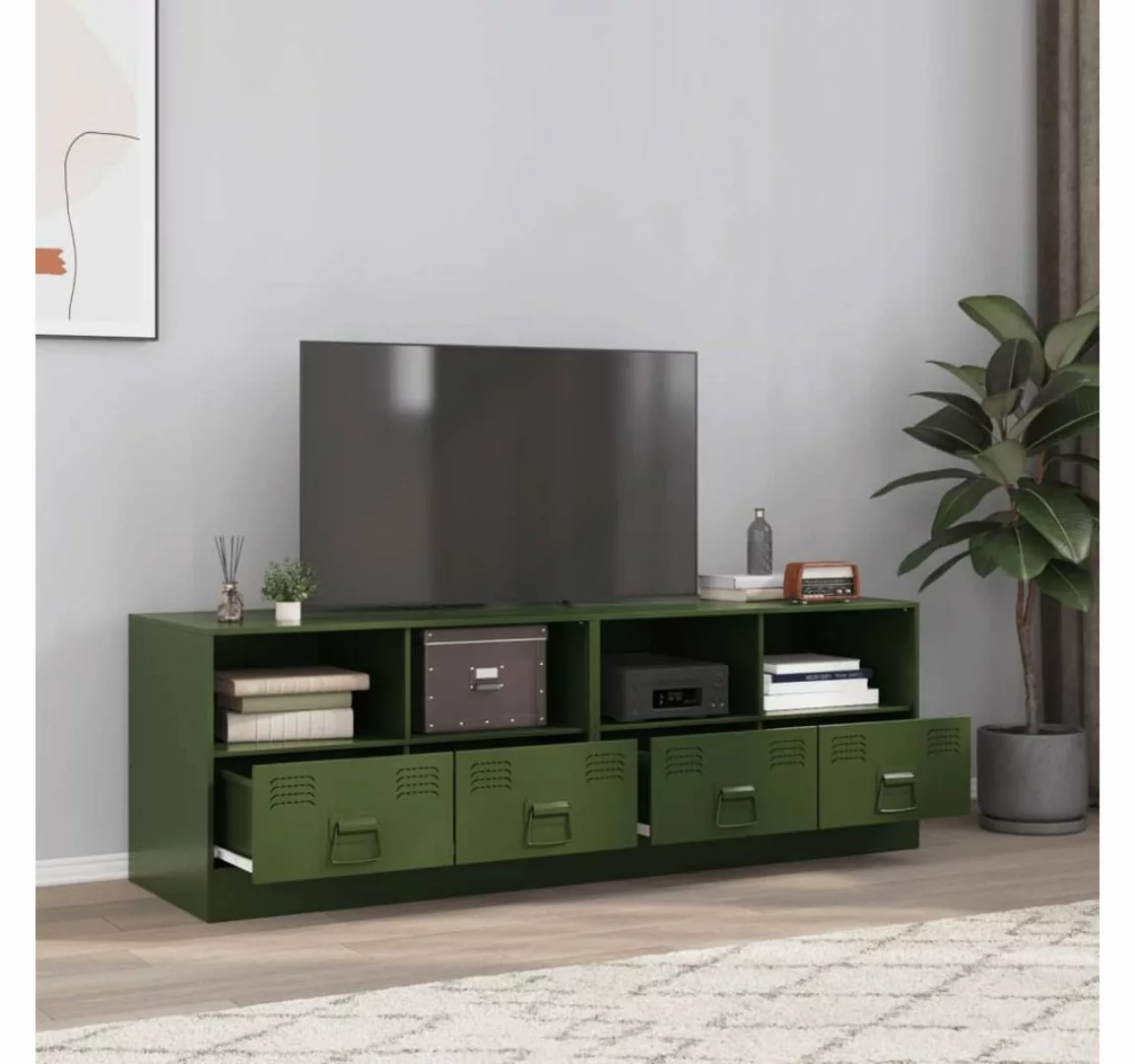 vidaXL TV-Schrank TV-Schränke 2 Stk Olivgrün 67x39x44 cm Stahl günstig online kaufen