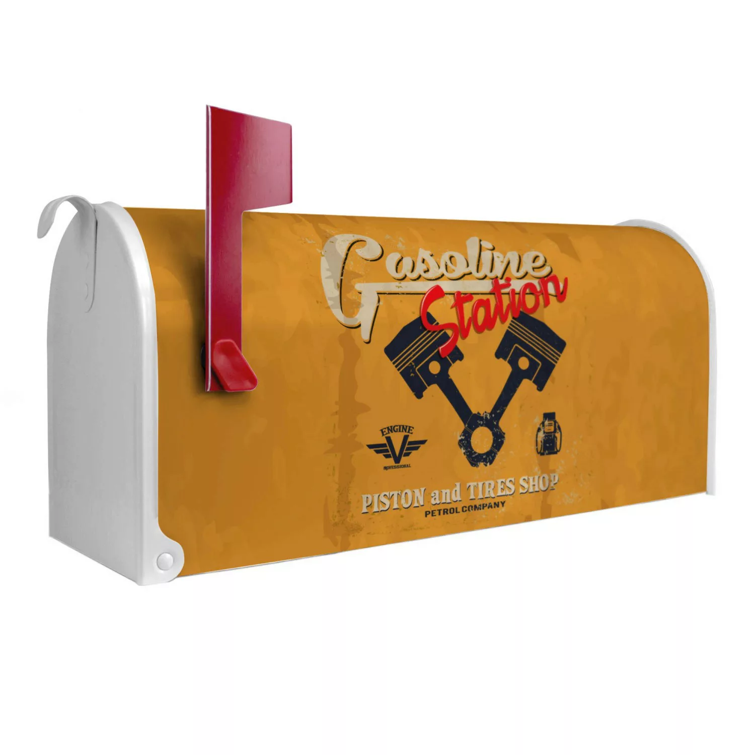 Banjado Amerikanischer Briefkasten Weiß 48x22x16cm US Mailbox Letterbox Pos günstig online kaufen