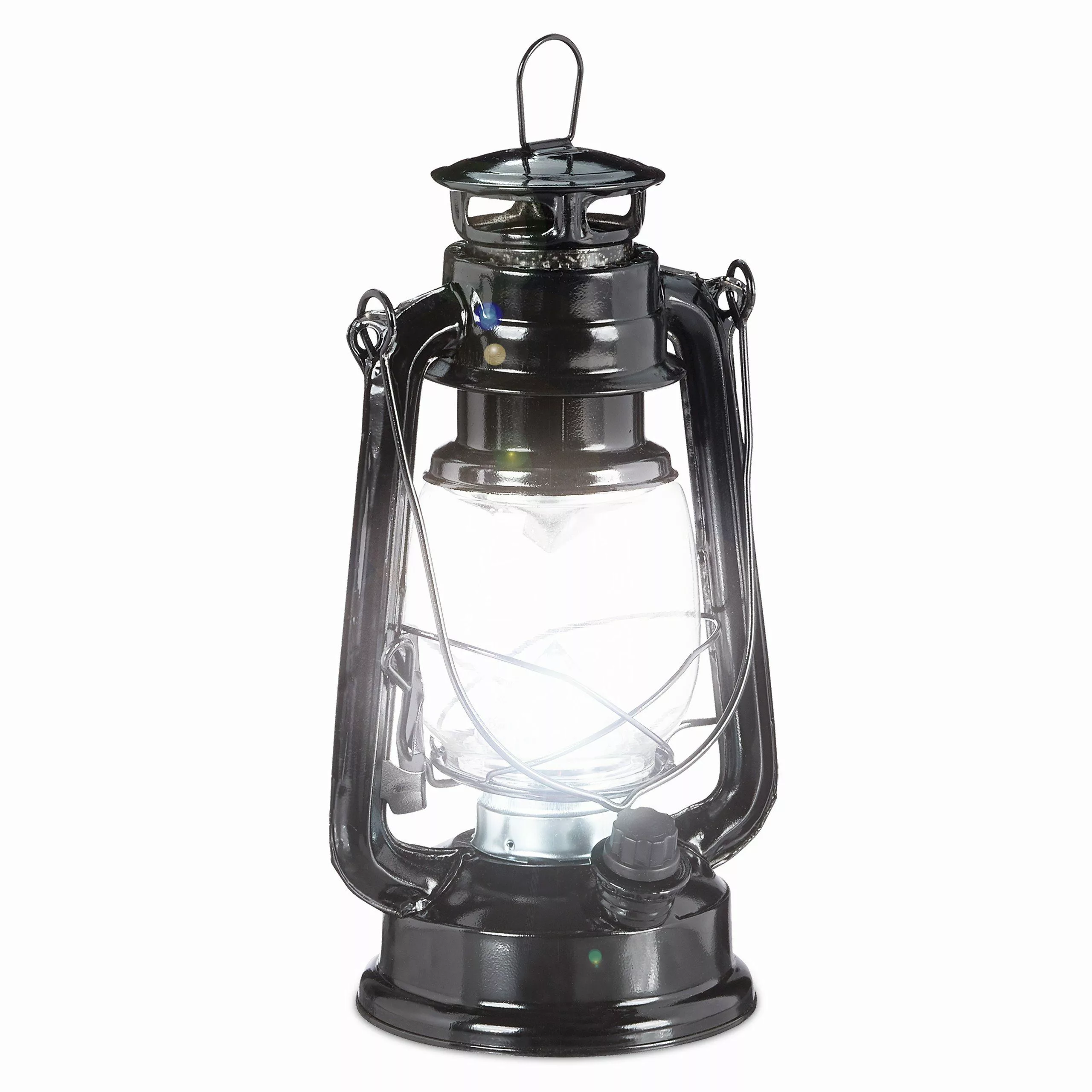 relaxdays LED Laterne Sturmlaterne LED, Schwarz günstig online kaufen