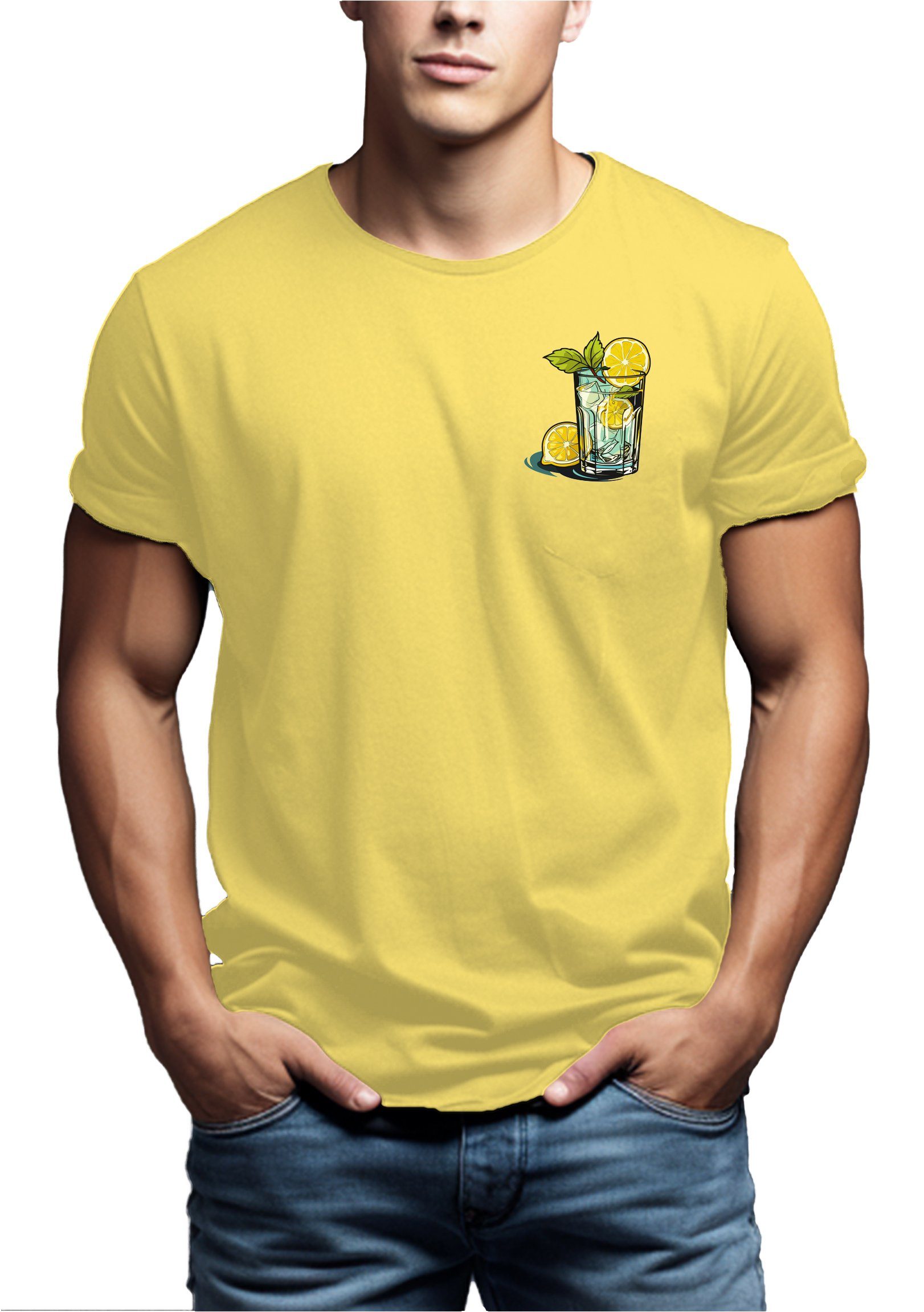 MAKAYA T-Shirt Herren Gin Tonic Gläser günstig online kaufen