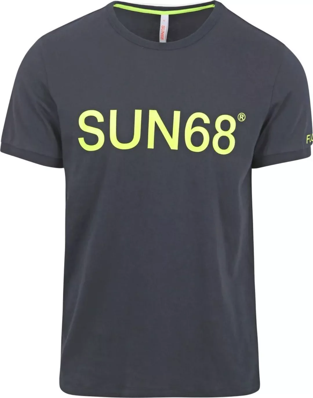 Sun68 T-Shirt Druck Logo Navy - Größe XL günstig online kaufen