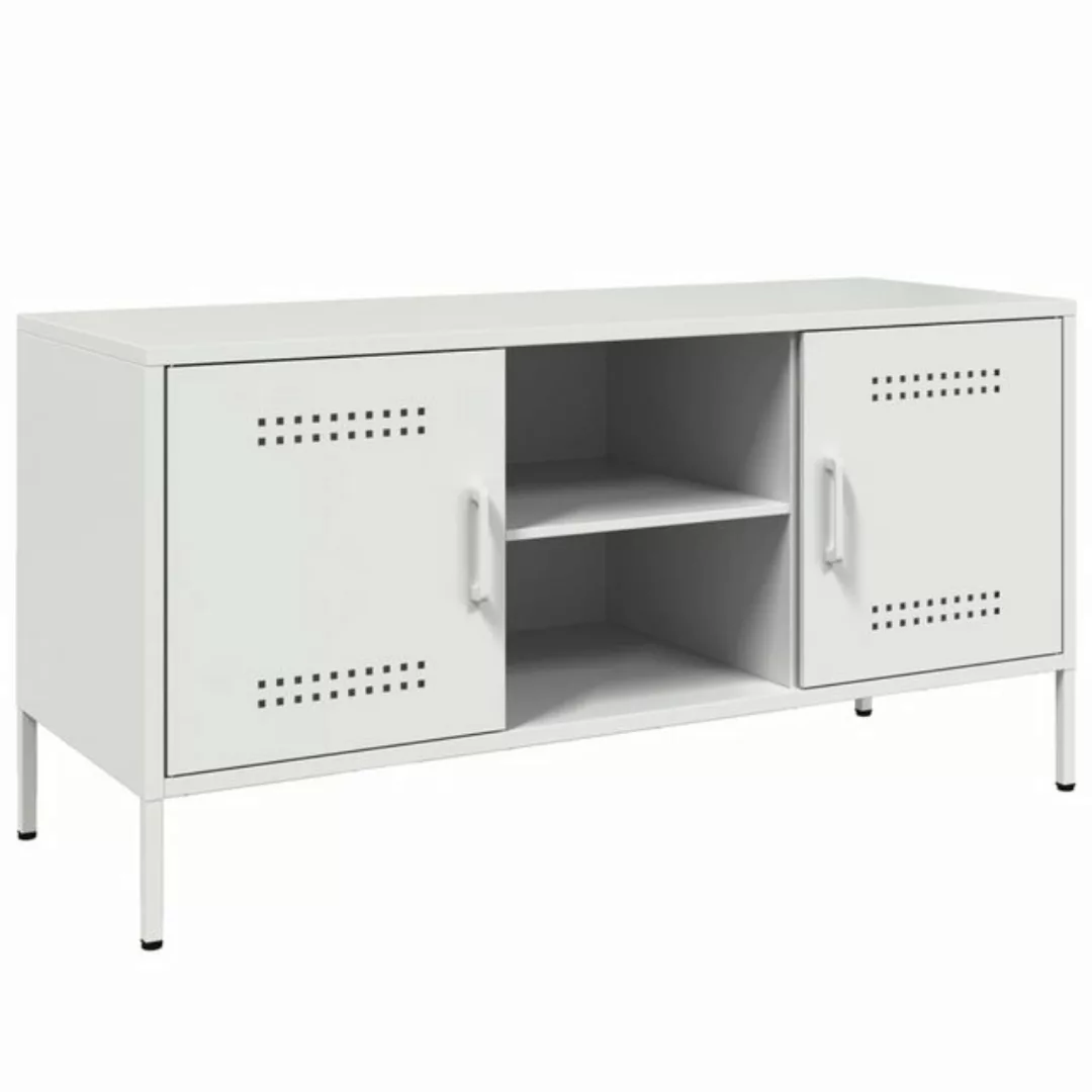 vidaXL TV-Schrank TV-Schrank Weiß 100,5x39x50,5 cm Stahl (1-St) günstig online kaufen