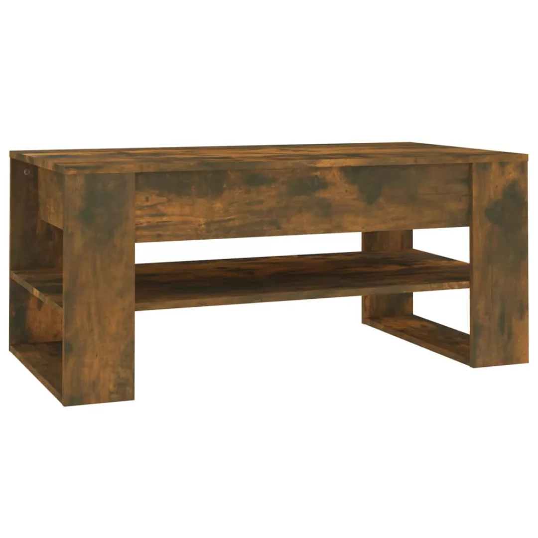 Vidaxl Couchtisch Räuchereiche 102x55x45 Cm Holzwerkstoff günstig online kaufen