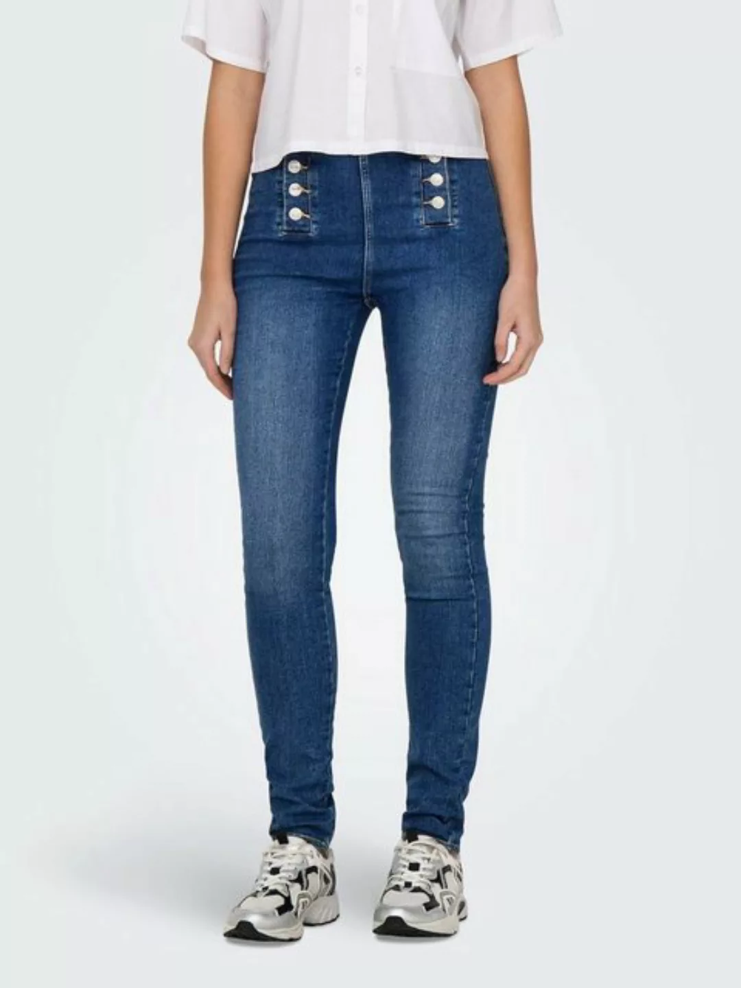 ONLY Skinny-fit-Jeans ONLDAISY HW BUTTON SKINNY DNM günstig online kaufen