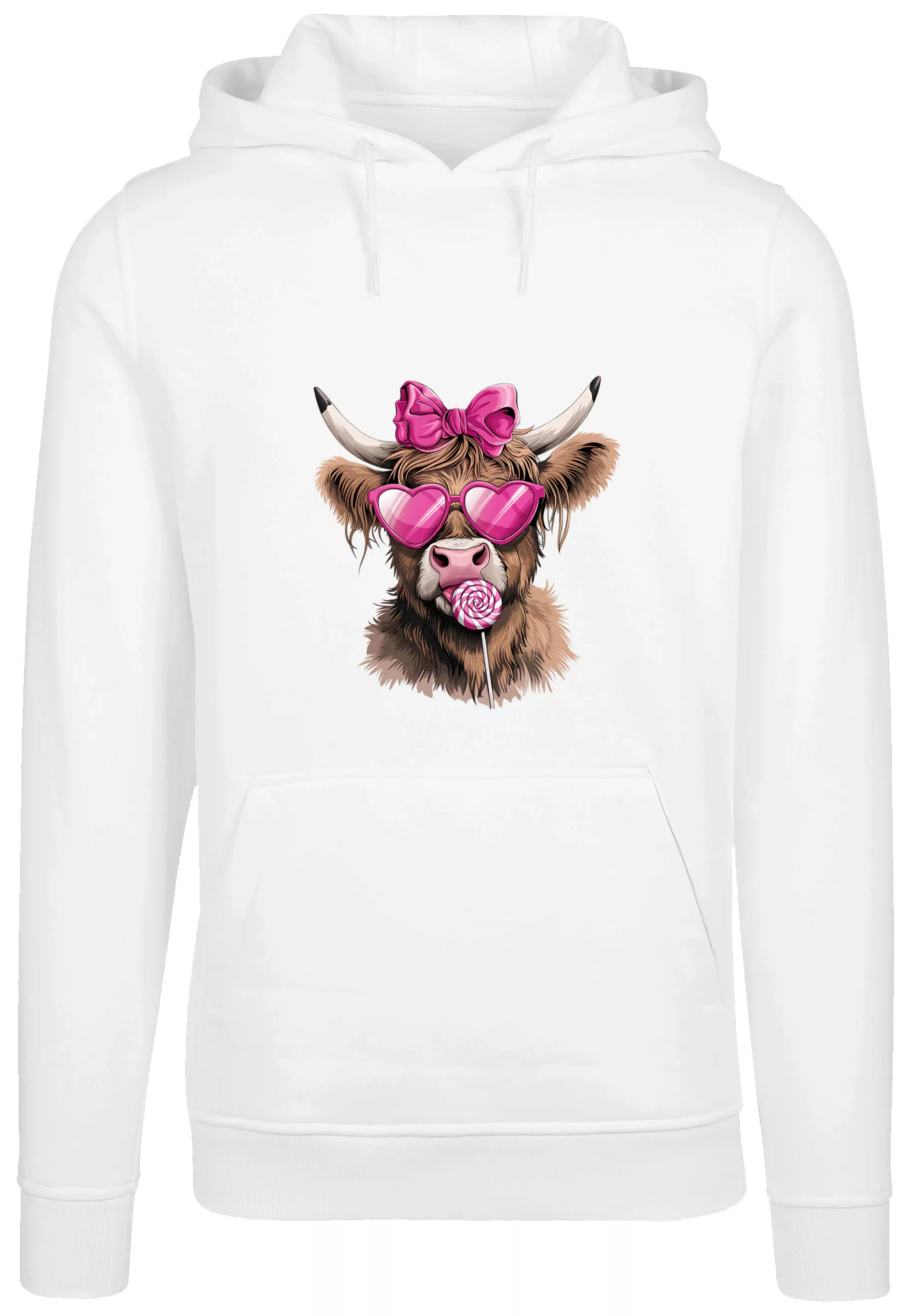 F4NT4STIC Kapuzenpullover "Highland Cow Valentinstag Sonnenbrille", Premium günstig online kaufen