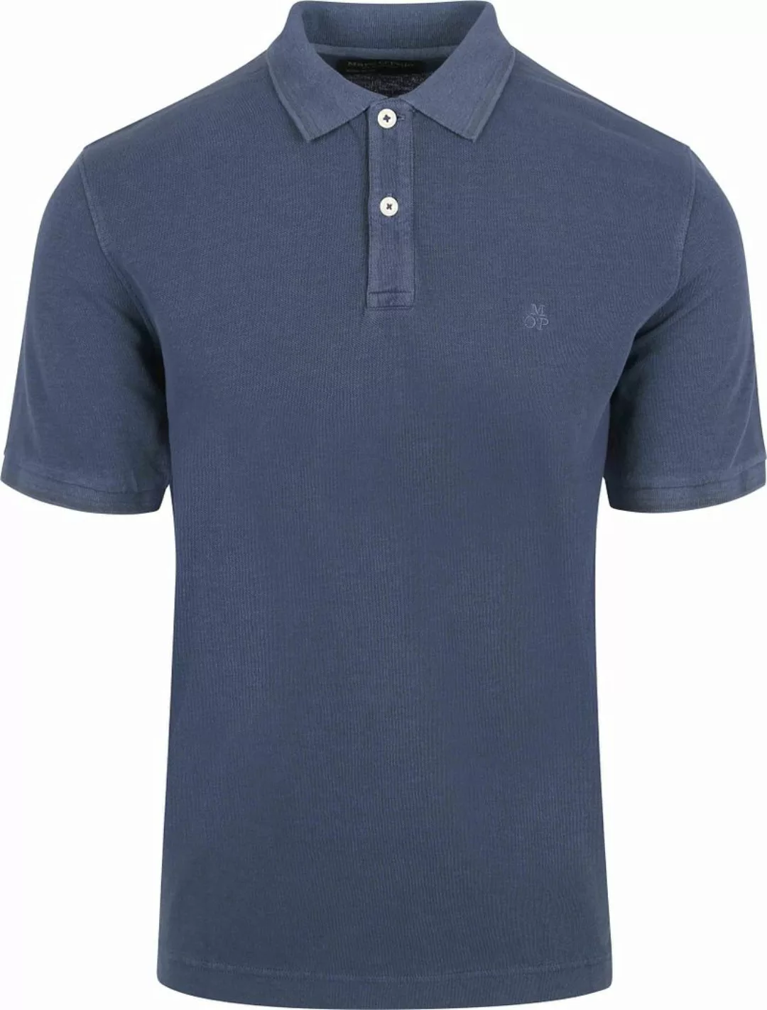 Marc O'Polo Poloshirt Solid Overdye Dunkelblau - Größe XL günstig online kaufen