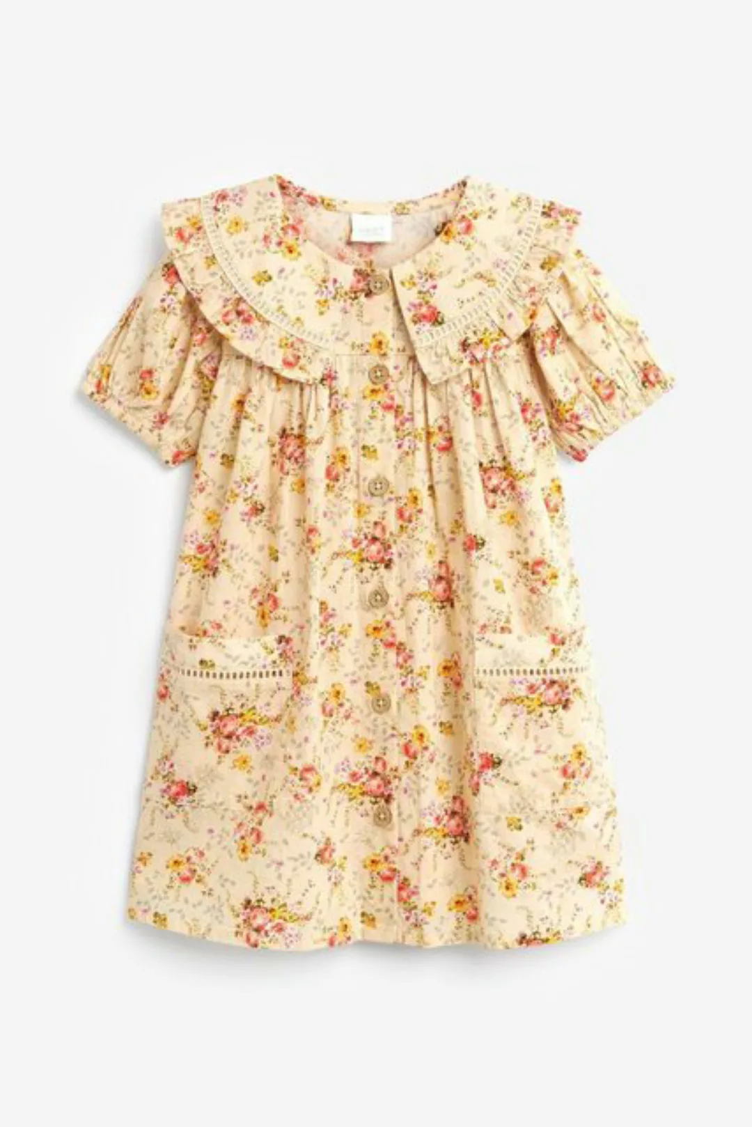 Next Sommerkleid Kleid mit gemustertem Kragen (1-tlg) günstig online kaufen