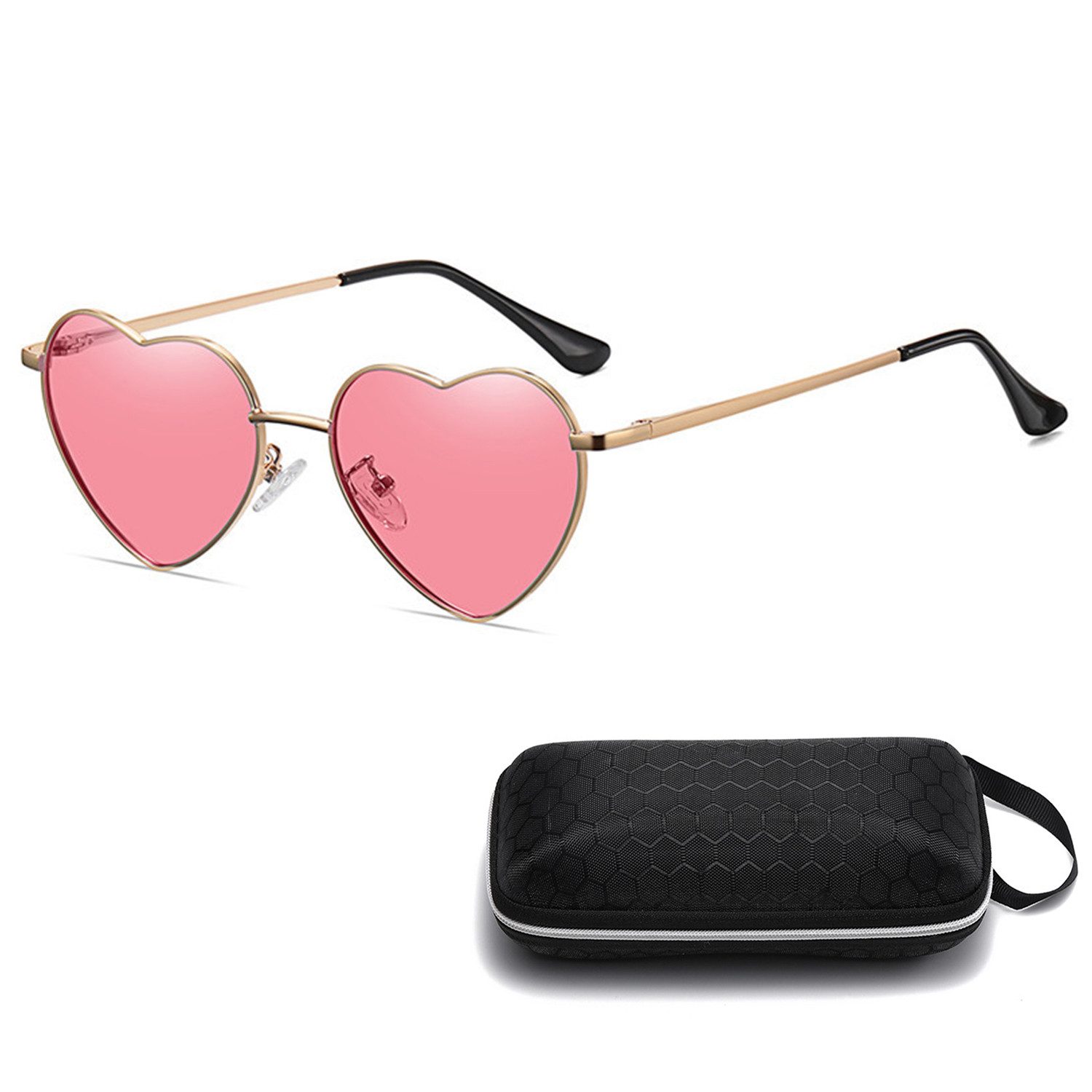 ibettertec Sonnenbrille Sonnenbrille Damen,Unregelmäßige Sonnenbrille,Liebe günstig online kaufen