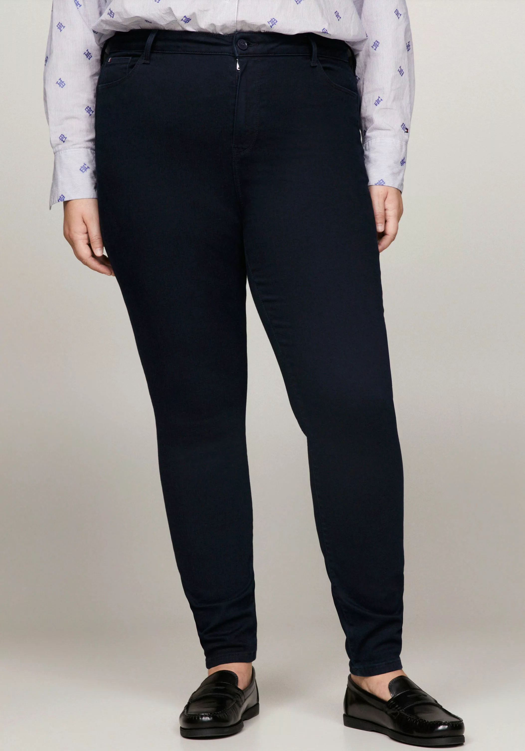 Tommy Hilfiger Curve Stretch-Jeans "CRV HARLEM U SKINNY HW BEA", PLUS SIZE günstig online kaufen