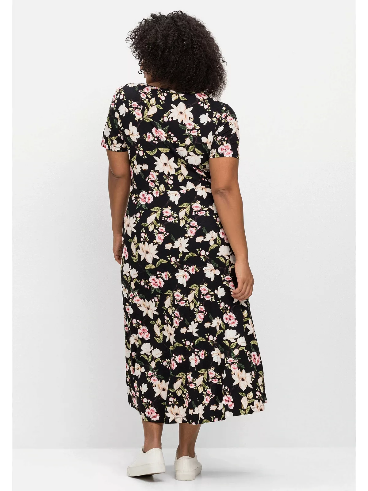 sheego by Joe Browns Jerseykleid "Große Größen", in Midilänge, mit Blumendr günstig online kaufen