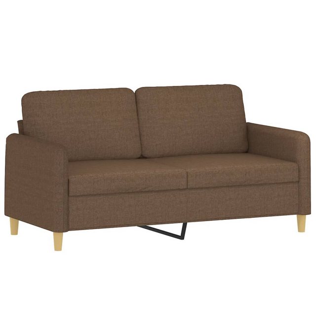 vidaXL Sofa, 2-Sitzer-Sofa Braun 140 cm Stoff günstig online kaufen