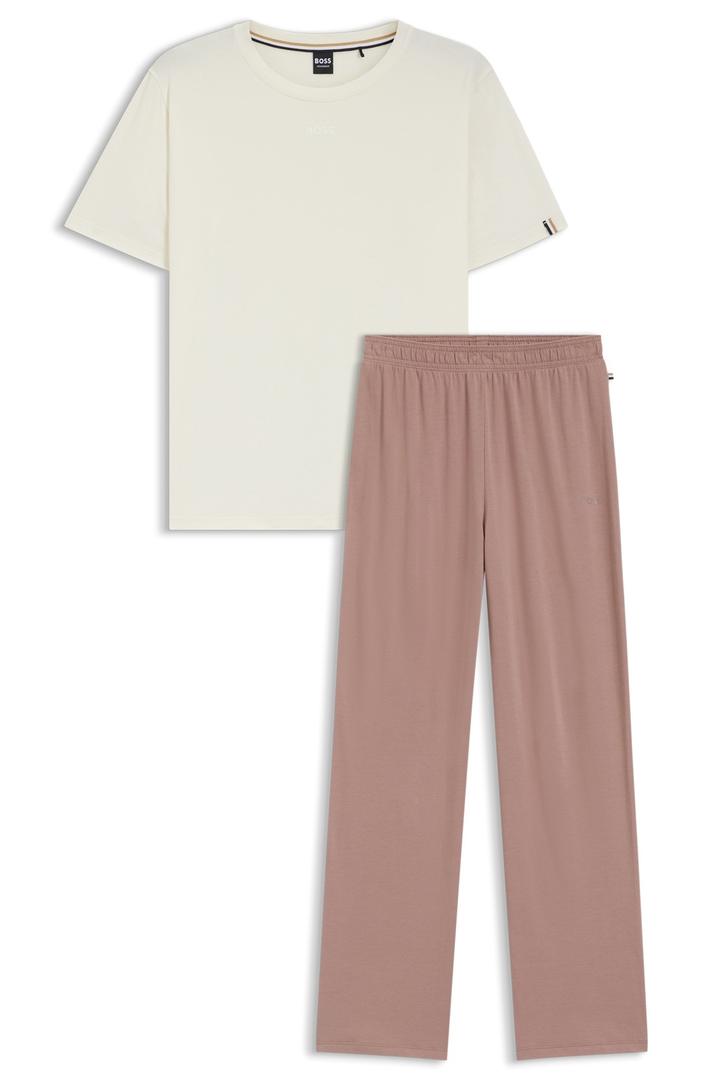 BOSS Schlafanzug "CI Short Set", (2 tlg.), zweifarbig, Rundhals günstig online kaufen
