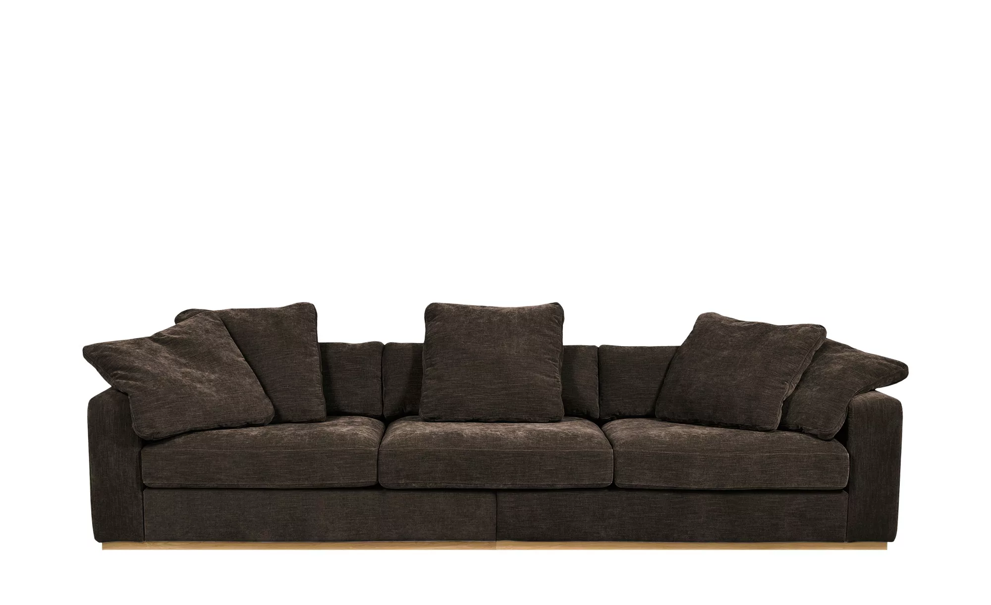 Sofa - braun - 315 cm - 81 cm - 104 cm - Polstermöbel > Sofas > 3-Sitzer - günstig online kaufen