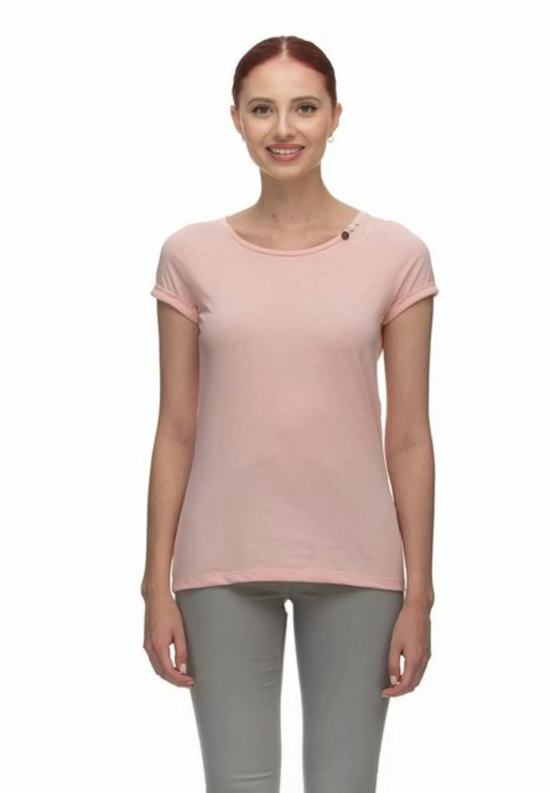 Ragwear T-Shirt Ragwear Damen T-Shirt FLORAH A ORGANIC 2311-10046 Light Pin günstig online kaufen