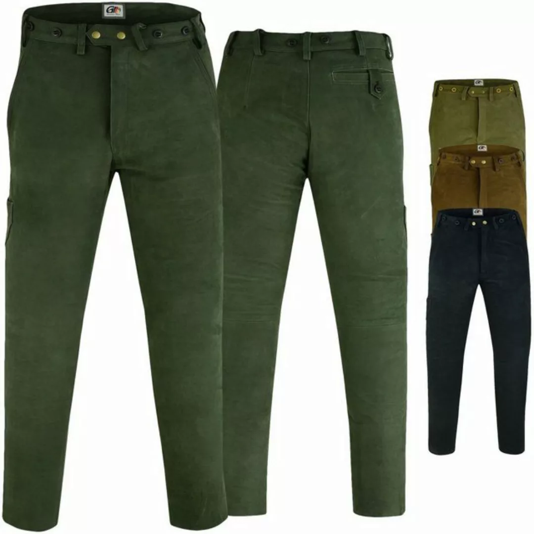 German Wear Lederhose GW604 Lange Jagd Trachten Lederhose Jägerhose Jagdhos günstig online kaufen