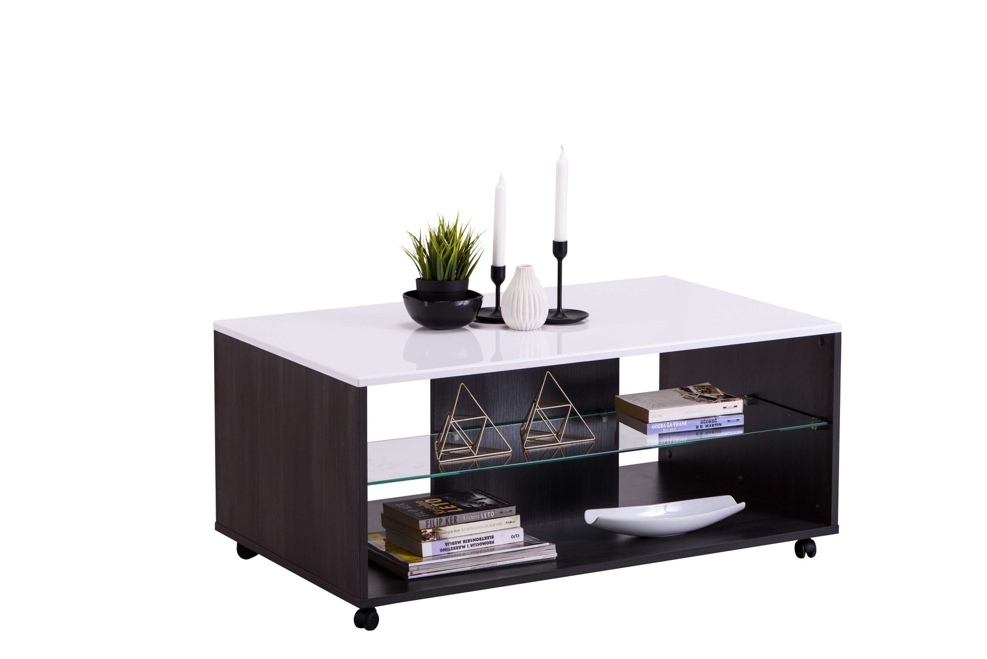 INOSIGN Couchtisch "Enzo", Hochglanzplatte, mit Rollen günstig online kaufen