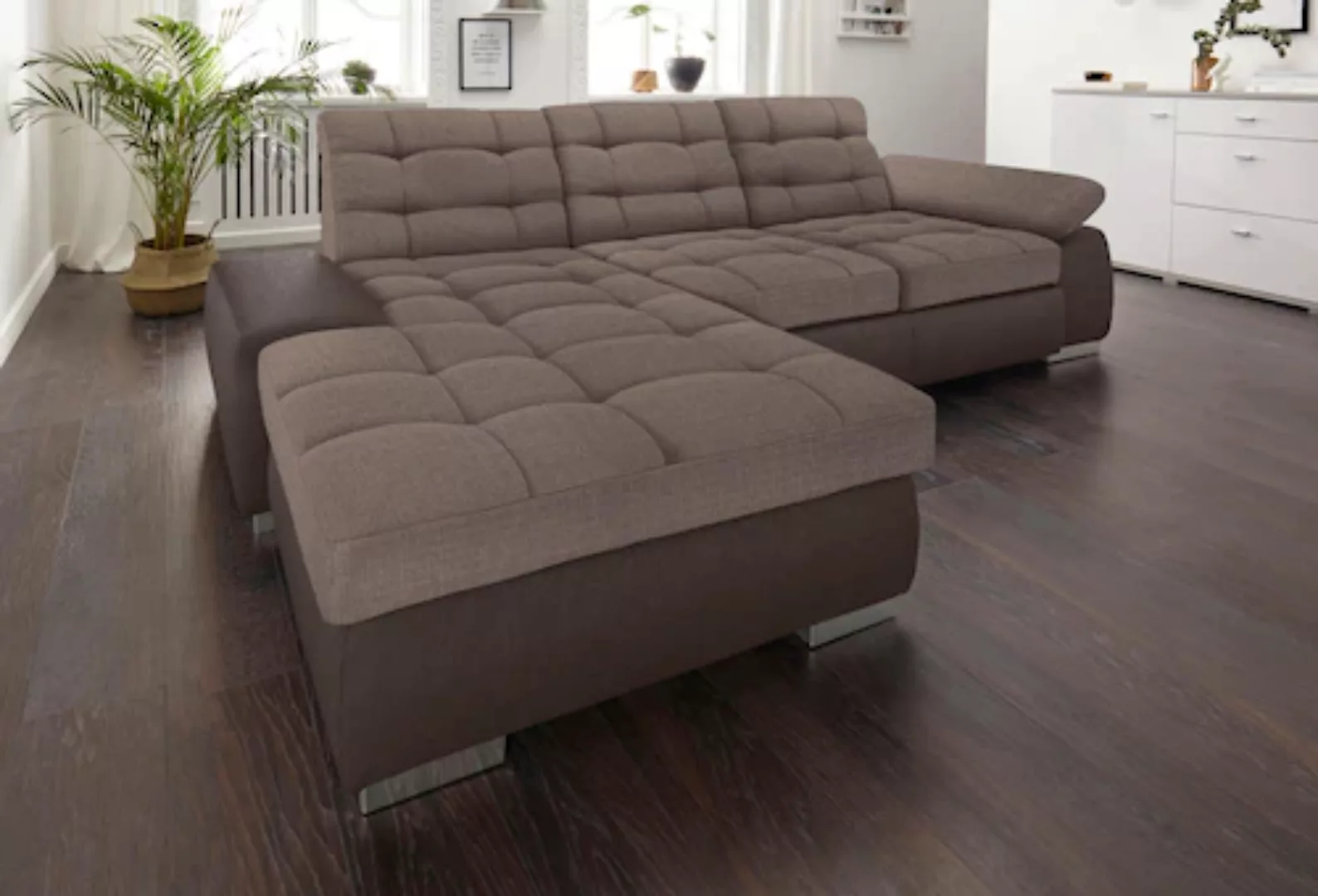 sit&more Ecksofa "Ontario L-Form", XXL, wahlweise mit Bettfunktion günstig online kaufen