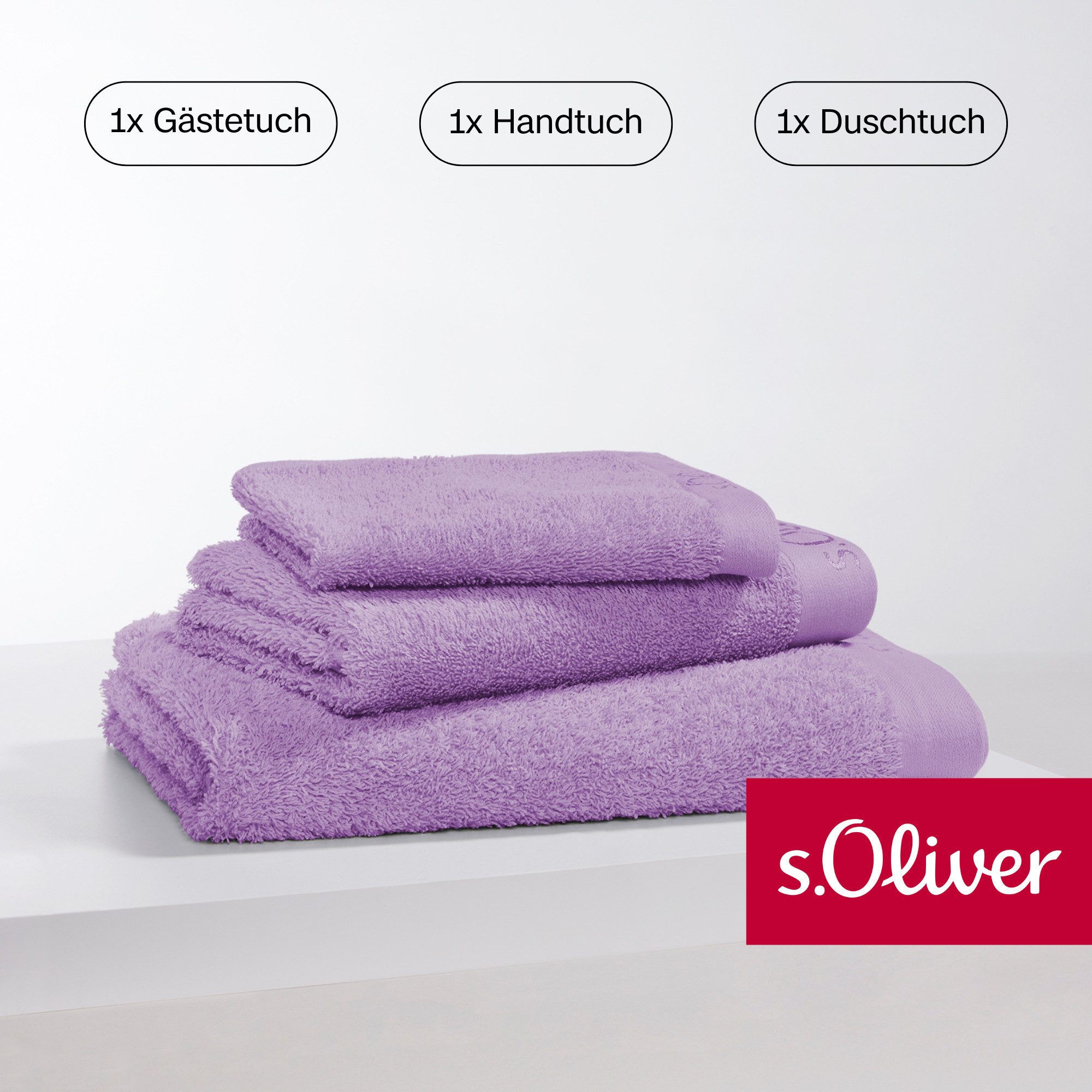 s.Oliver Handtuch Set »s.Oliver, Premium Qualität, 600 gr/m²«, (Set, 6 St., günstig online kaufen