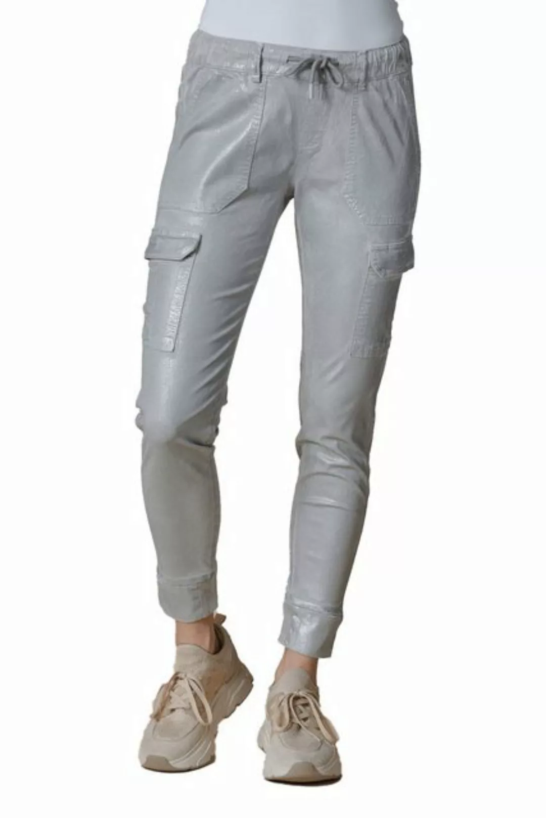 Zhrill Chinos Cargohose ZHDAISEY SHINE Grau (0-tlg) angenehmer Tragekomfort günstig online kaufen