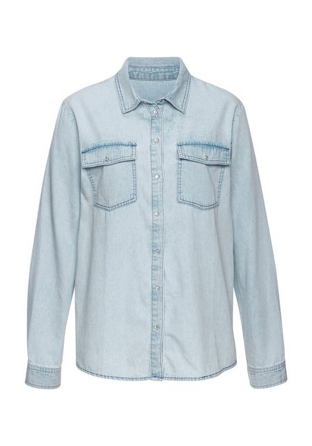 Buffalo Jeansbluse mit Druckknöpfen, lässig, Western-Stil günstig online kaufen