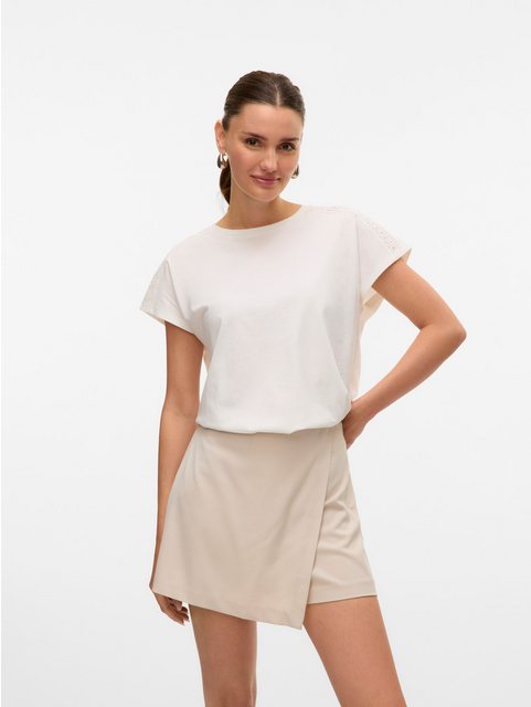 Vero Moda Kurzarmshirt VMEMMY SS LACE TAPE TOP JRS GA NOOS günstig online kaufen