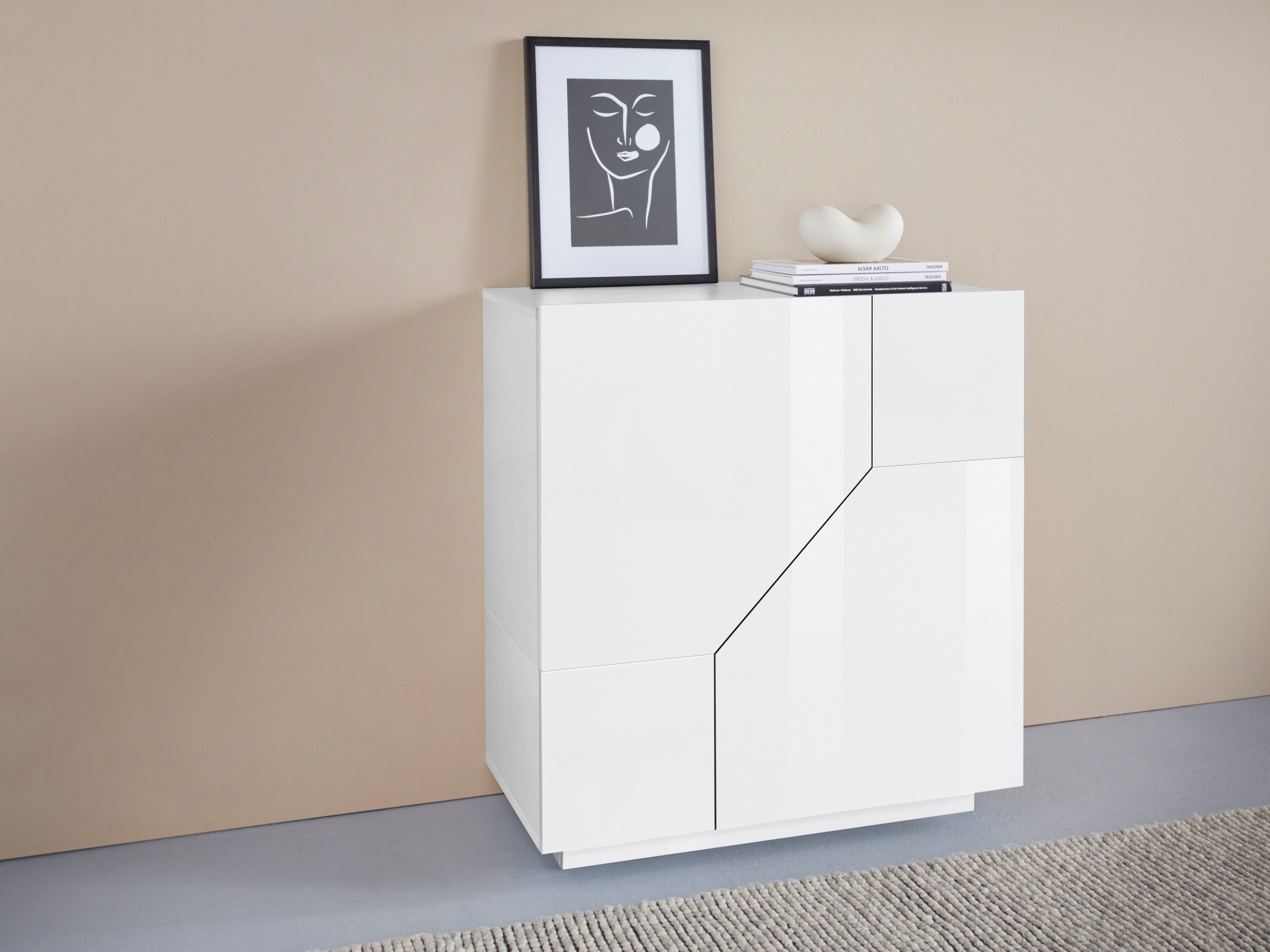 INOSIGN Sideboard "ALIEN-Kommode, Schrank, Anrichte mit 2 Türen und 2 Fäche günstig online kaufen