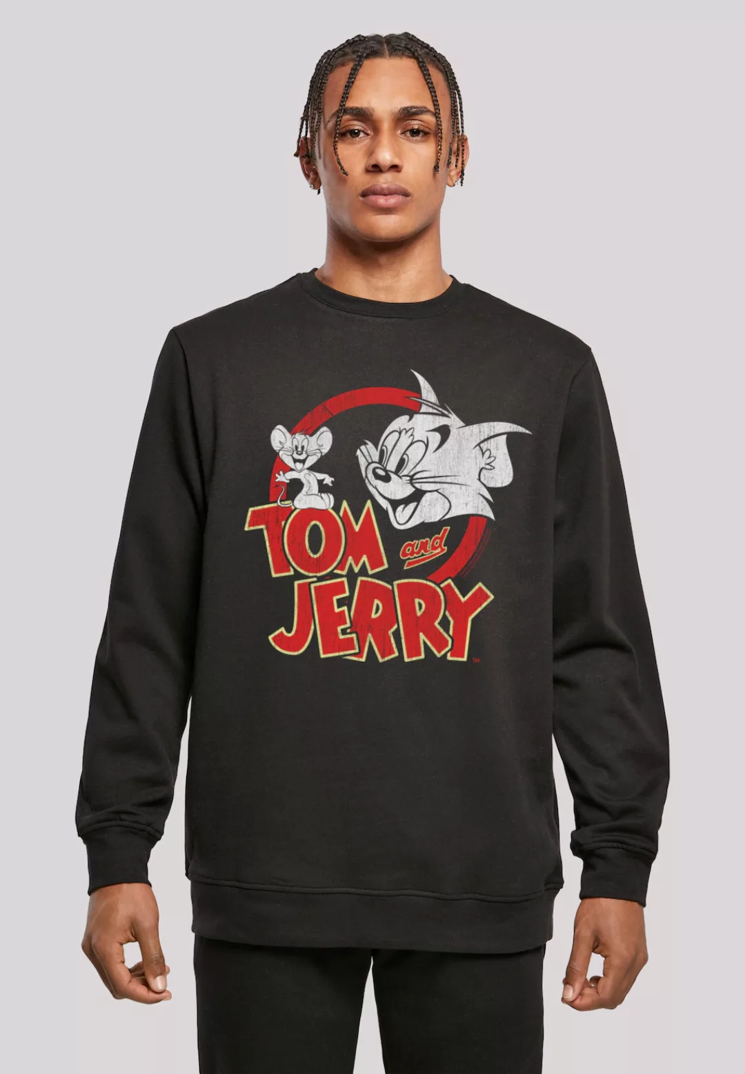 F4NT4STIC Sweatshirt "Tom und Jerry Distressed Logo", Print günstig online kaufen