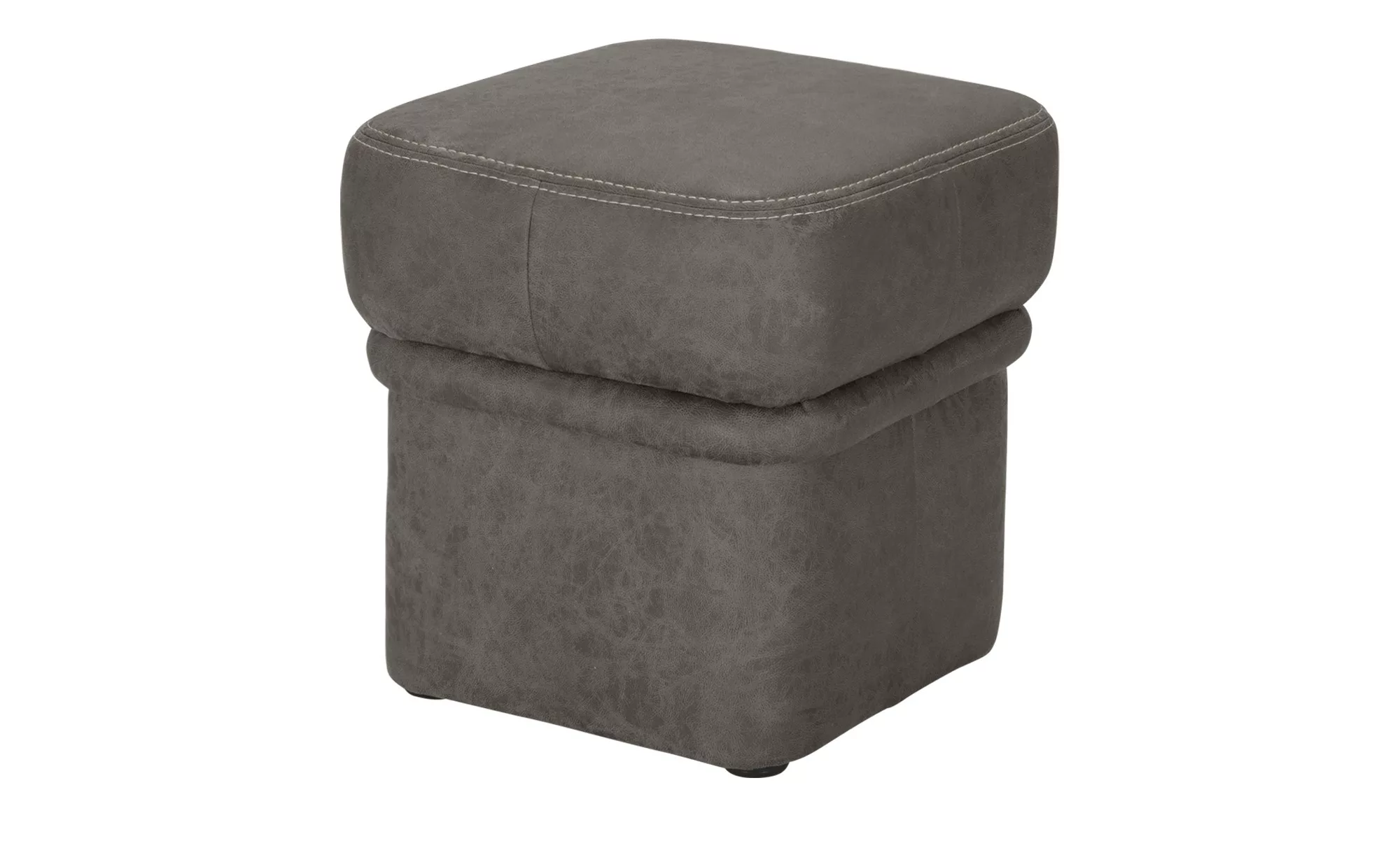 Hocker  Lech ¦ grau ¦ Maße (cm): B: 40 H: 46 T: 40.0 Polstermöbel > Hocker günstig online kaufen