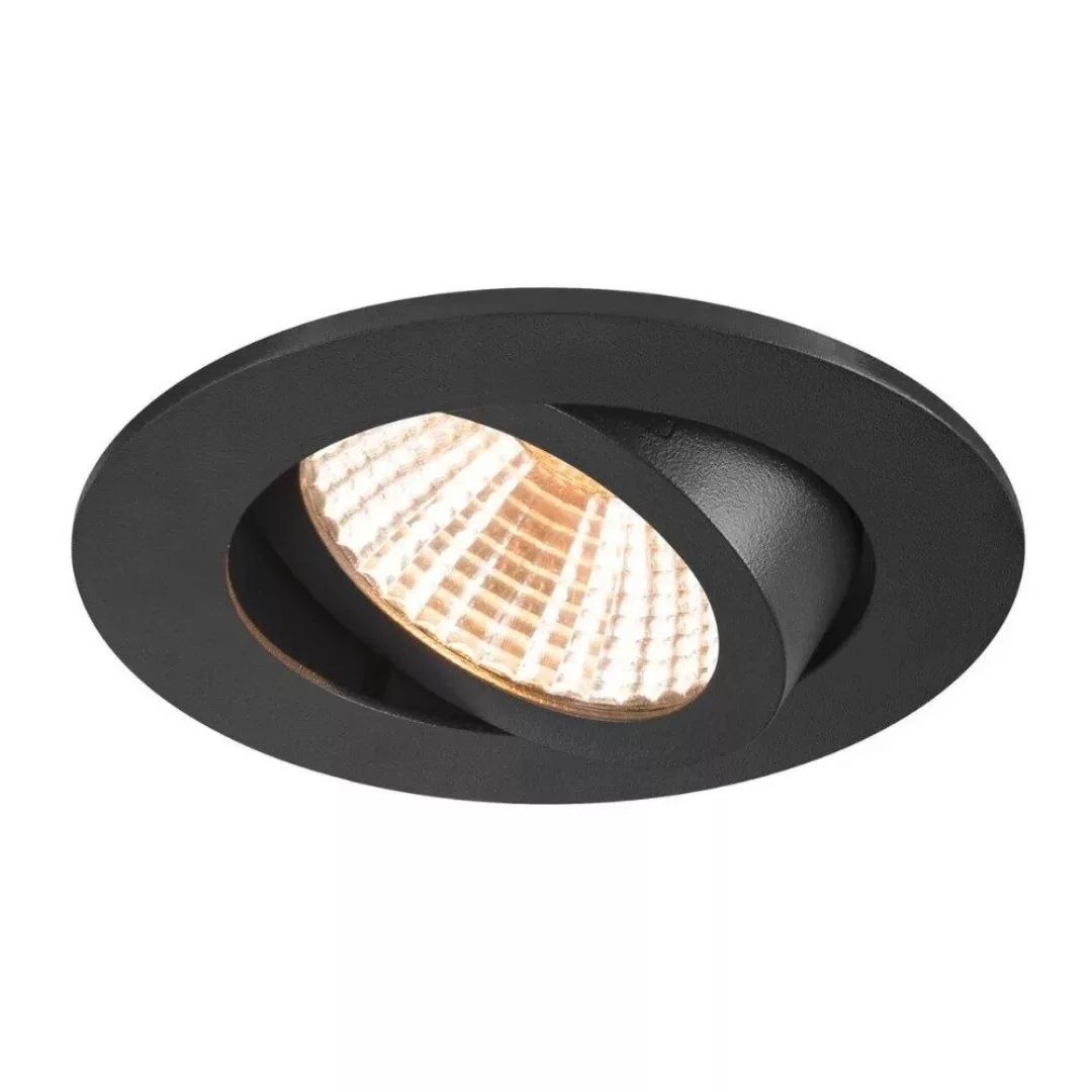 LED Deckeneinbauleuchte New Tria in Schwarz 8,3W 705lm 38° 82mm rund günstig online kaufen