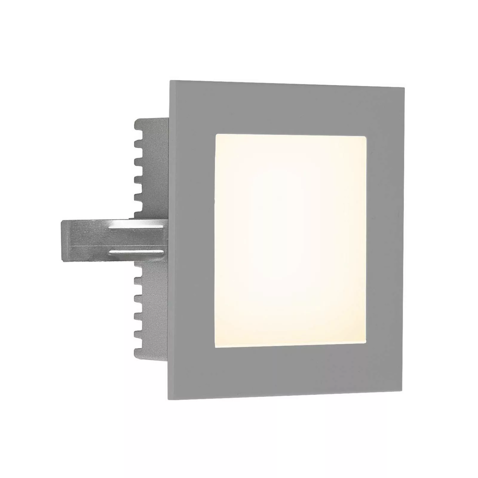 EVN P2180 LED-Wandeinbauleuchte, 3.000 K, silber günstig online kaufen