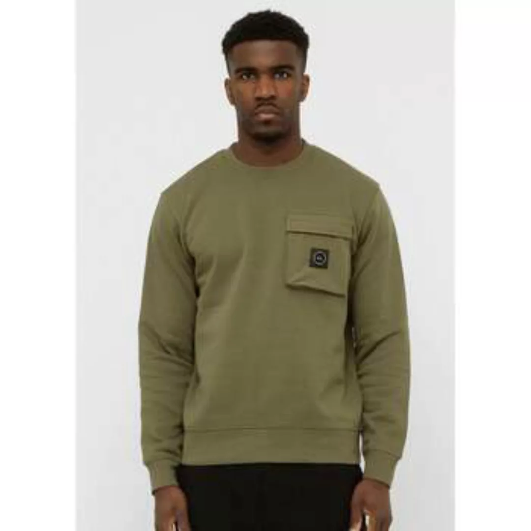 Marshall Artist  Pullover Nevado-Rundhalsausschnitt – Khaki günstig online kaufen