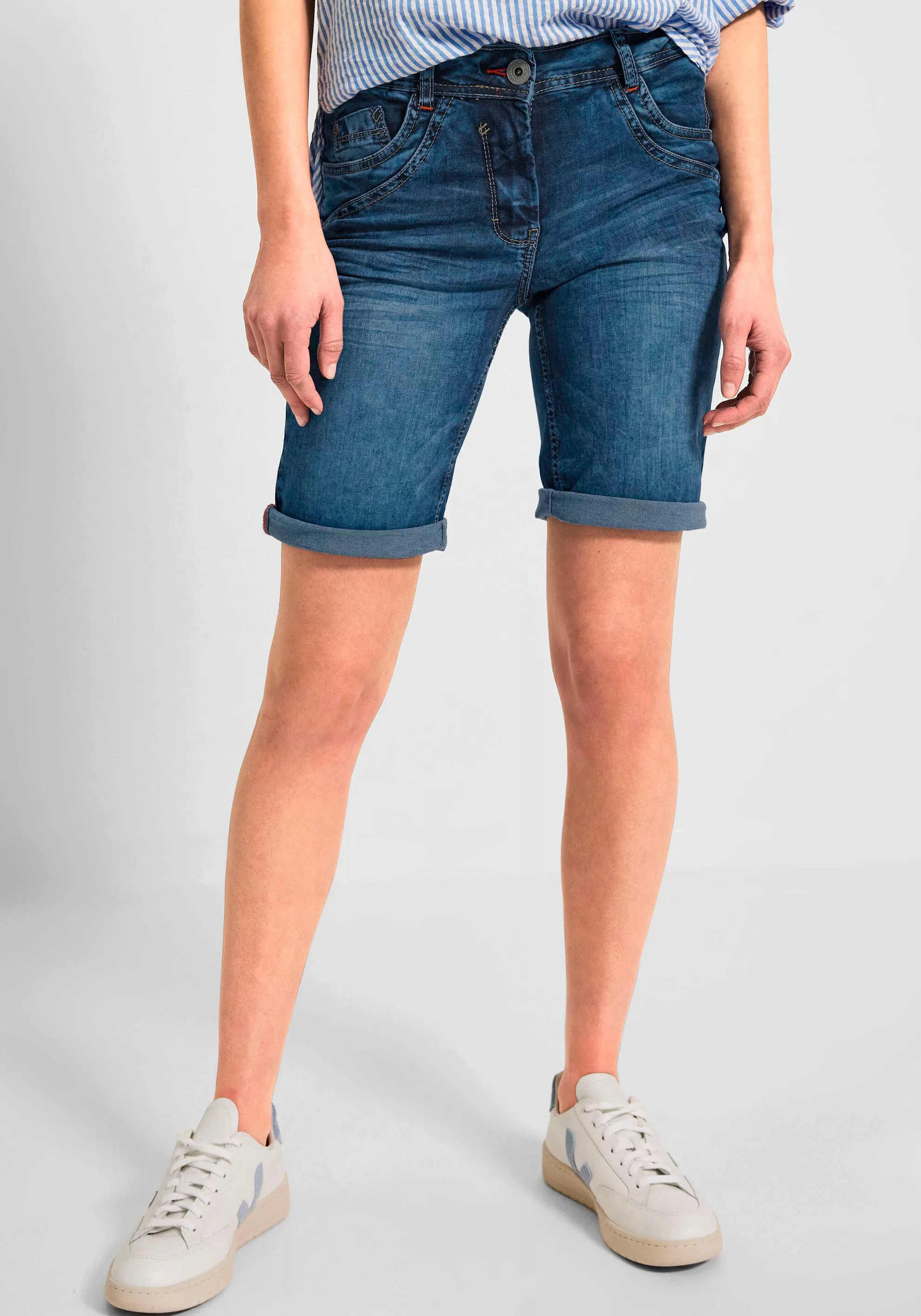 Cecil Gerade Jeans, in Unifarbe günstig online kaufen