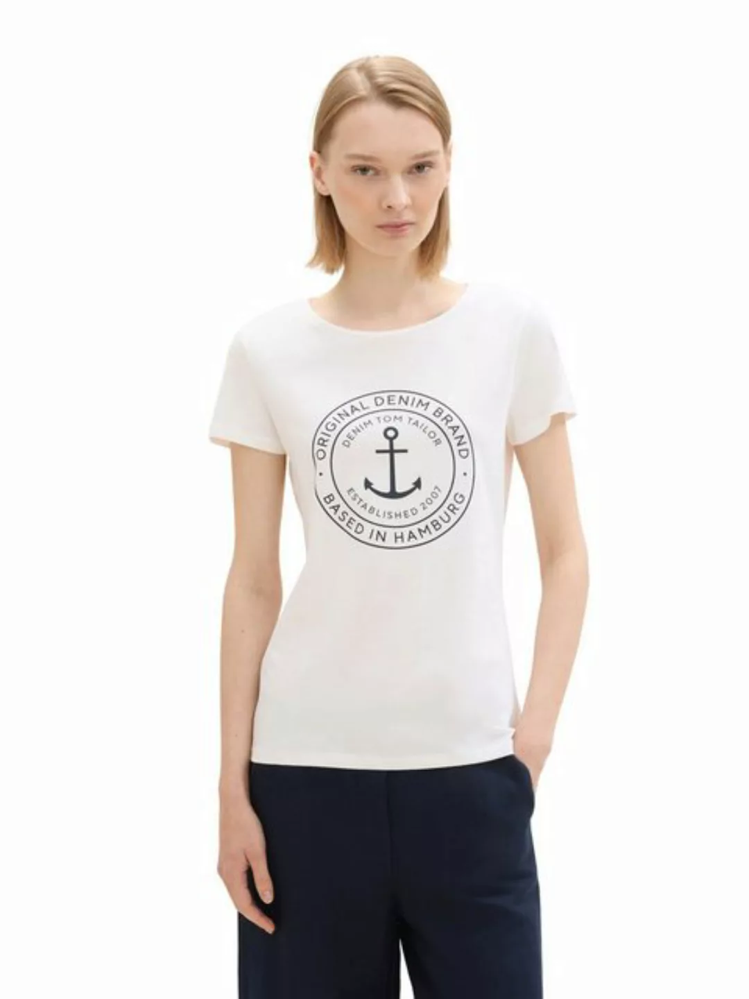 TOM TAILOR Denim T-Shirt (2-tlg) Plain/ohne Details günstig online kaufen