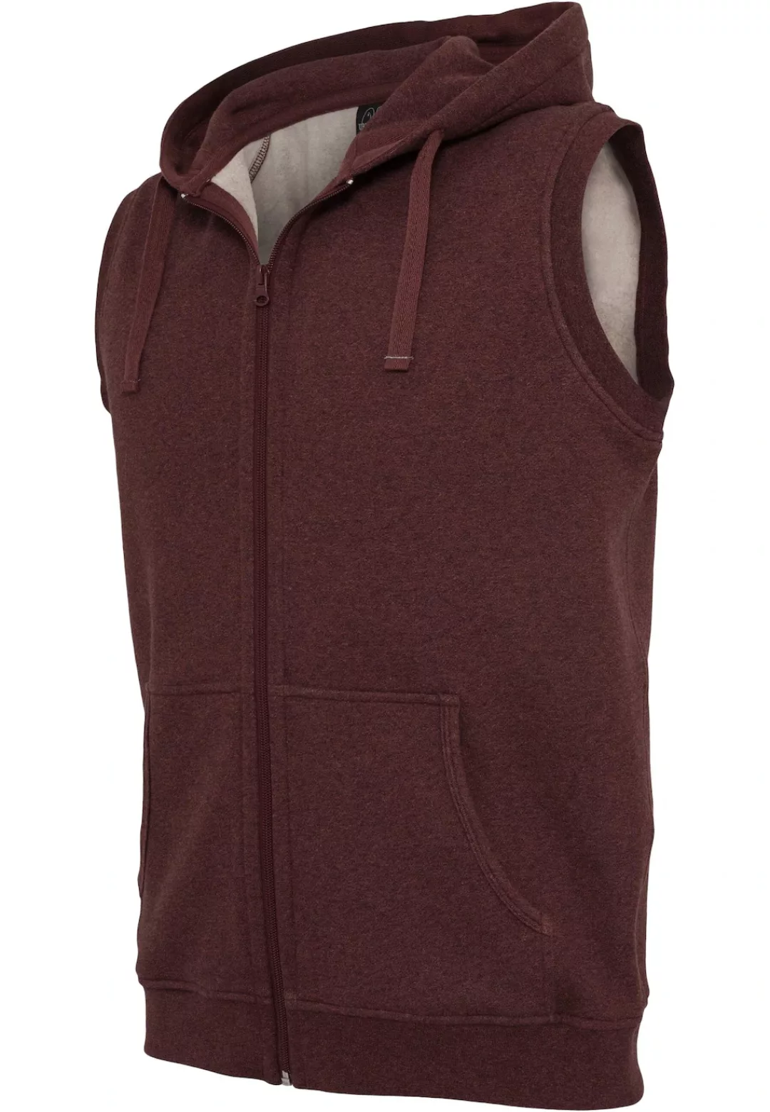 URBAN CLASSICS Sweatjacke "Urban Classics Herren Melange Sleeveless Ziphood günstig online kaufen