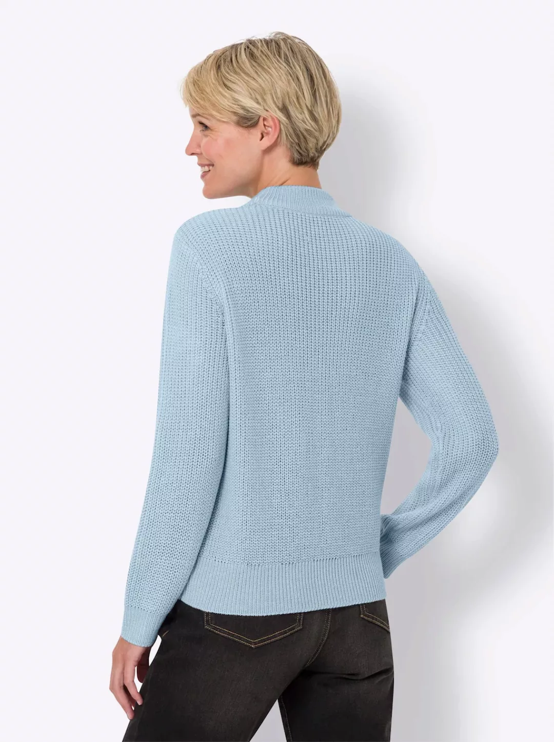 Classic Basics Stehkragenpullover "Langarm-Pullover" günstig online kaufen