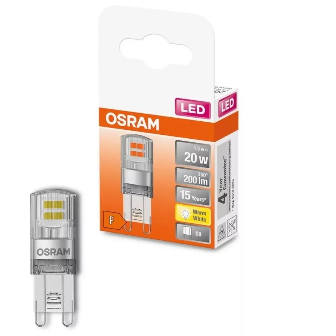 Osram LED-Leuchtmittel G9 1,9 W Warmweiß 200 lm EEK: F 4,6 x 1,5 cm (H x Ø) günstig online kaufen