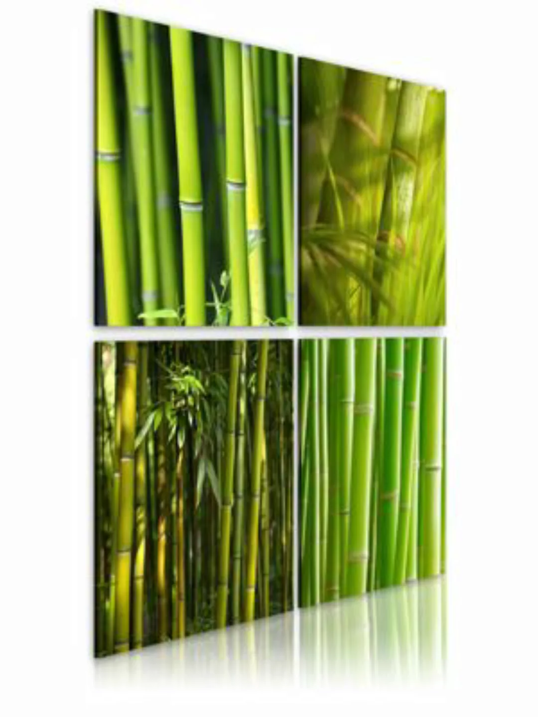 artgeist Wandbild Bambusse grün Gr. 90 x 90 günstig online kaufen