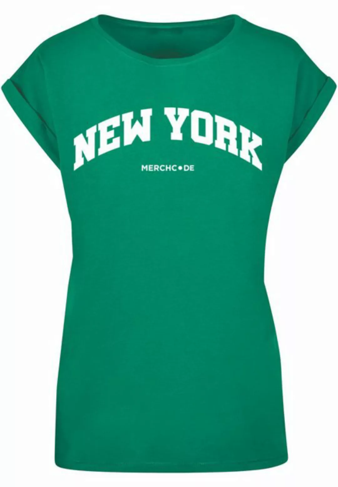 Merchcode T-Shirt Merchcode Damen Ladies New York Wording - T-Shirt (1-tlg) günstig online kaufen