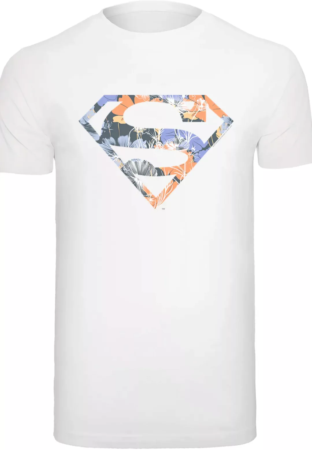 F4NT4STIC Kurzarmshirt "F4NT4STIC Herren Superman Floral Logo 2 with T-Shir günstig online kaufen