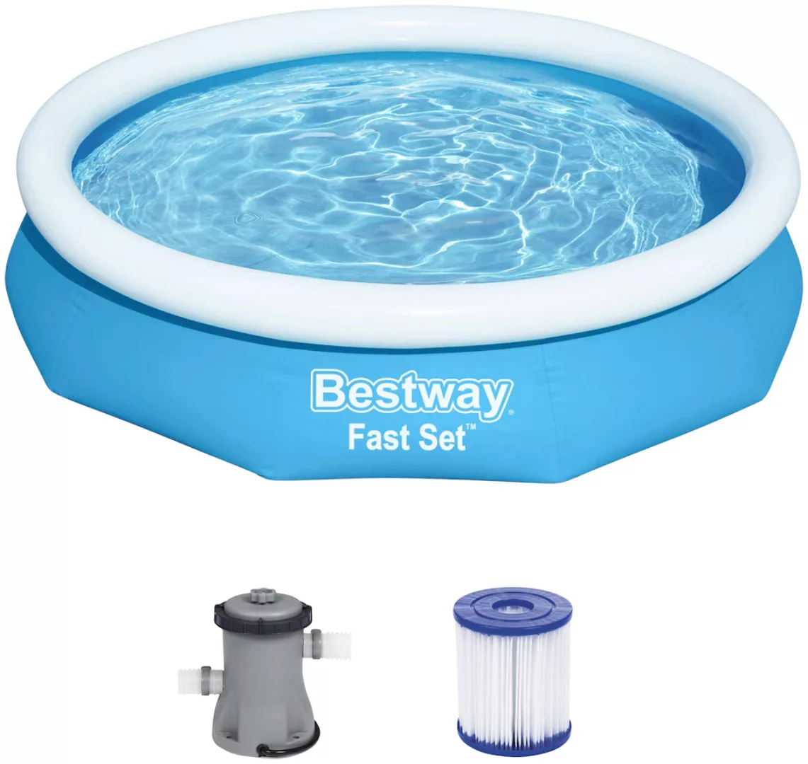 Bestway Schwimmbecken Fast Set Rund 305x66 Cm Blau günstig online kaufen