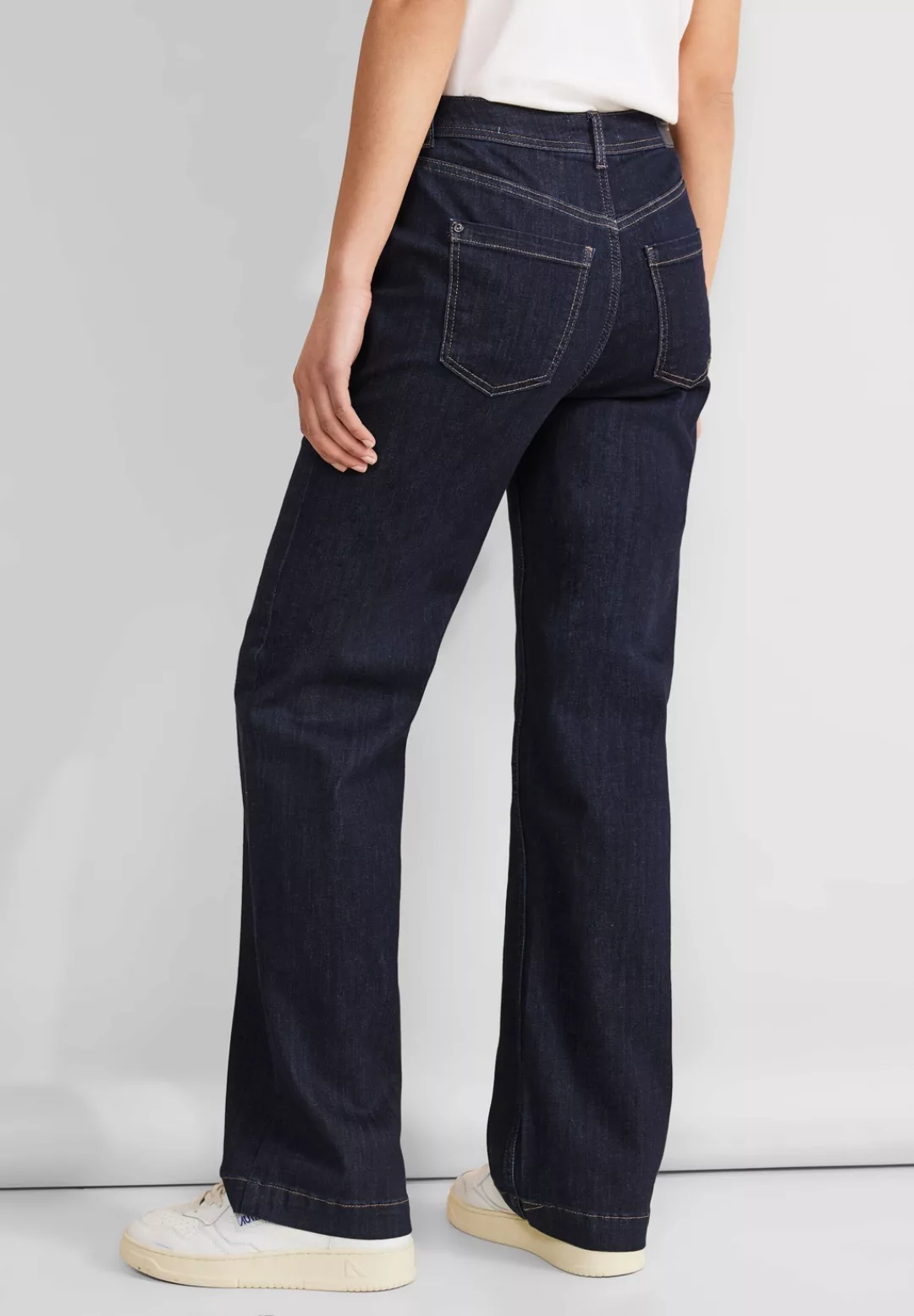 STREET ONE Straight-Jeans mit Zierknöpfen günstig online kaufen