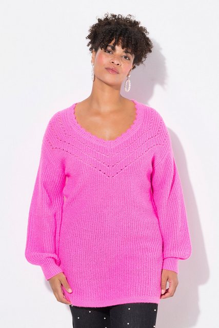 MIAMODA Strickpullover Pullover Classic Fit femininer Ausschnitt günstig online kaufen