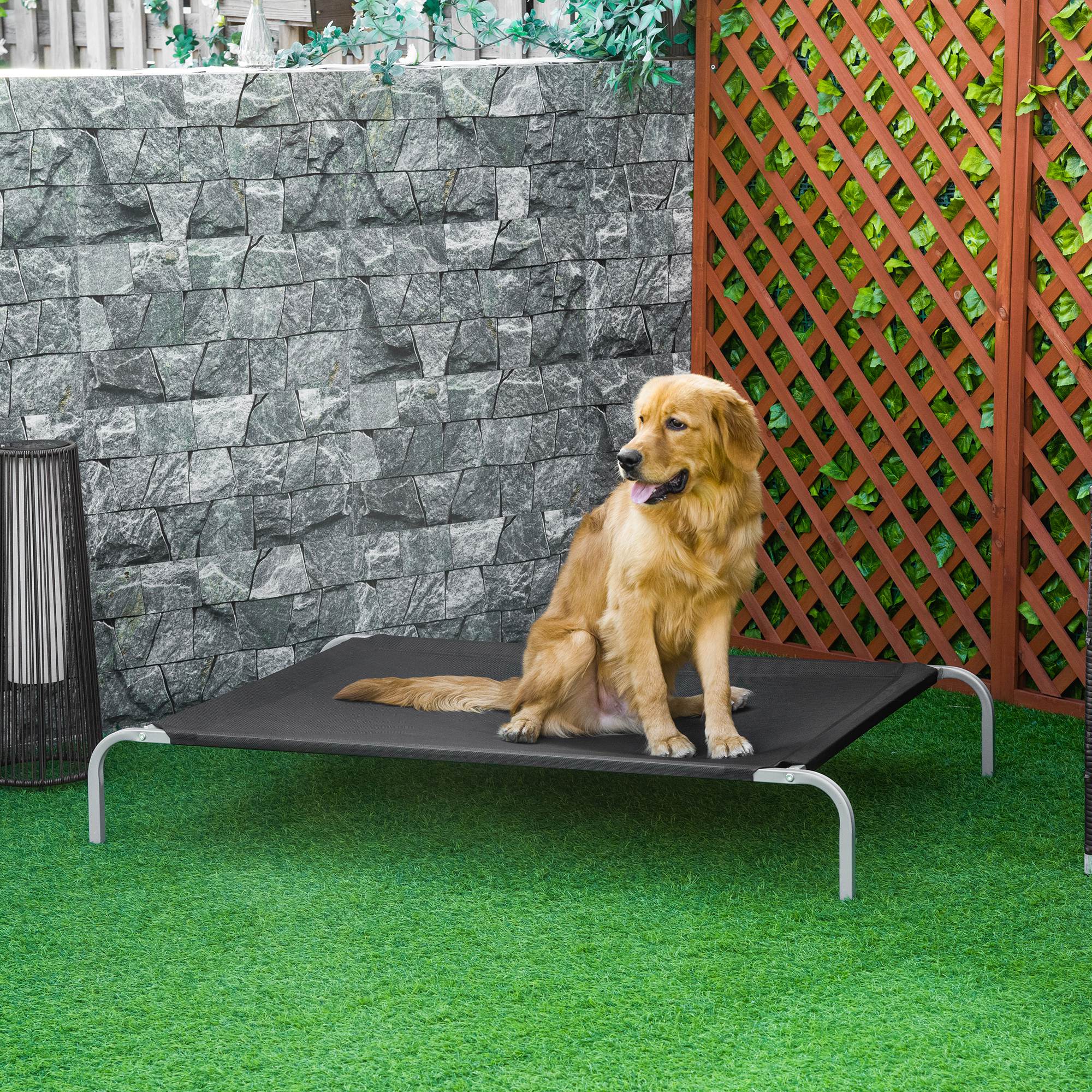 PawHut Hundebett Katzenbett XXL Komfort auf Beinen Feldbett 130L x 90B x 20 günstig online kaufen