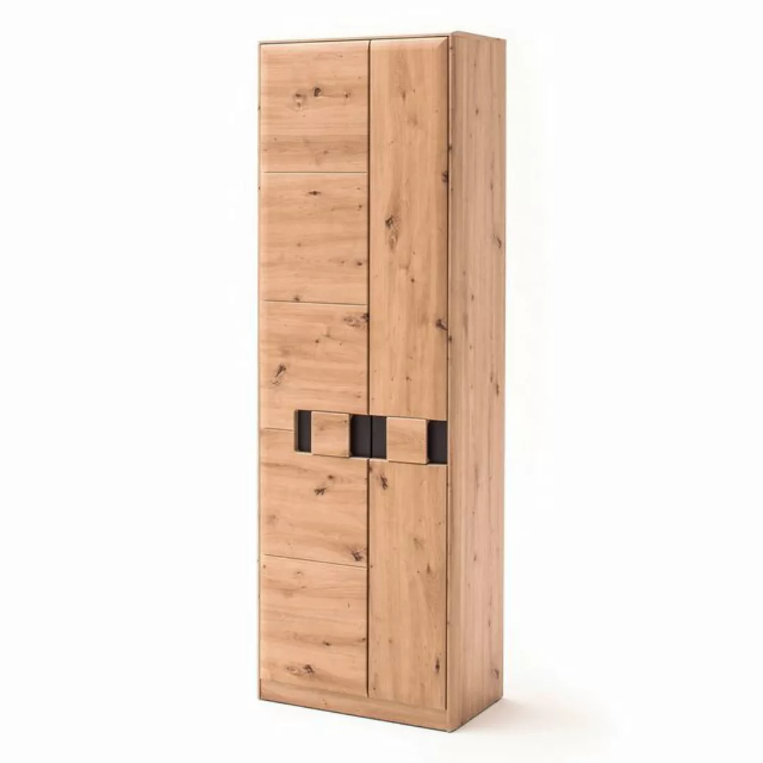 Newroom Hochschrank Alinago Balkeneiche Hochschrank Modern Grau Garderobens günstig online kaufen